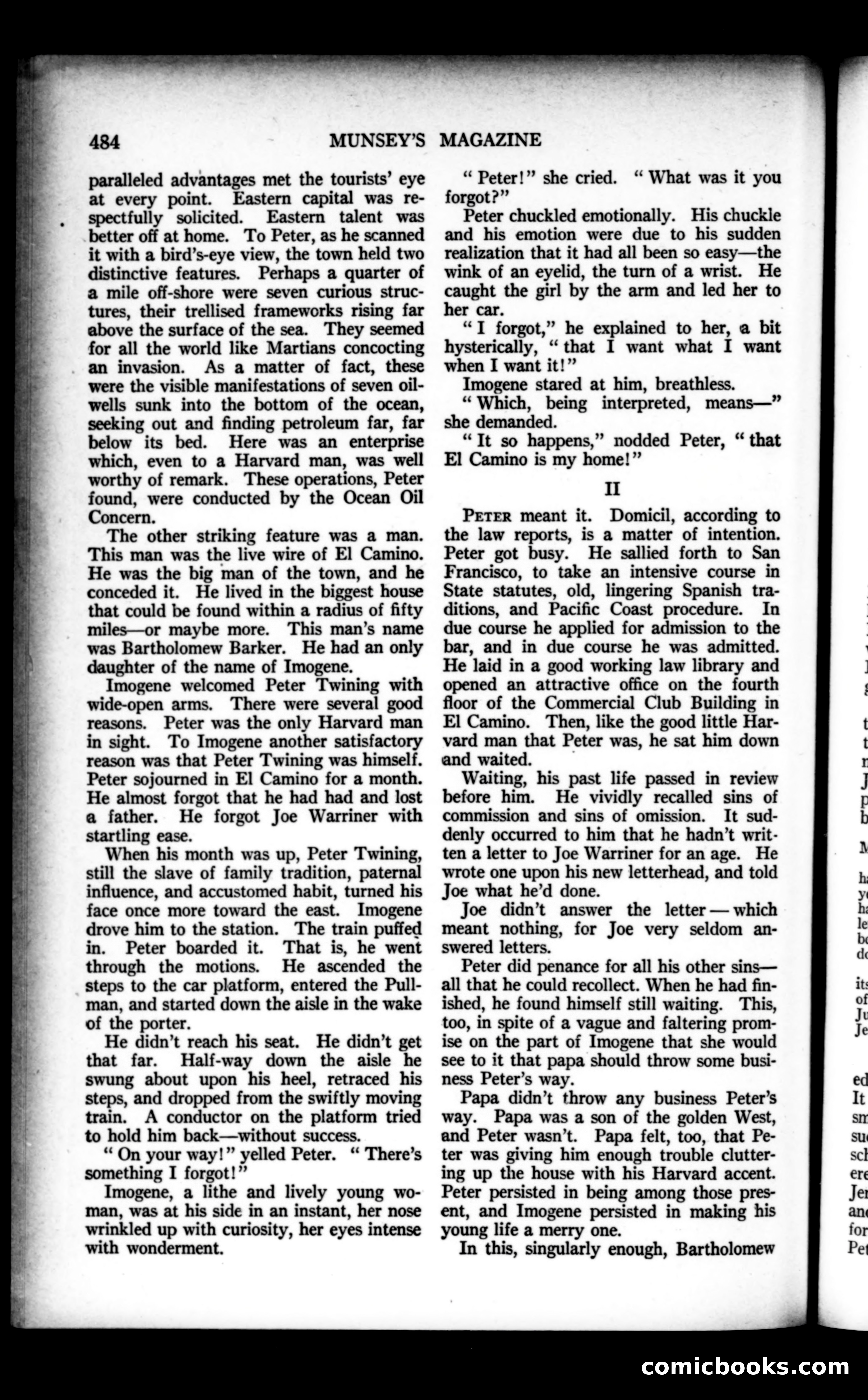 Munsey's Magazine, December 1921 — page 100 of 192