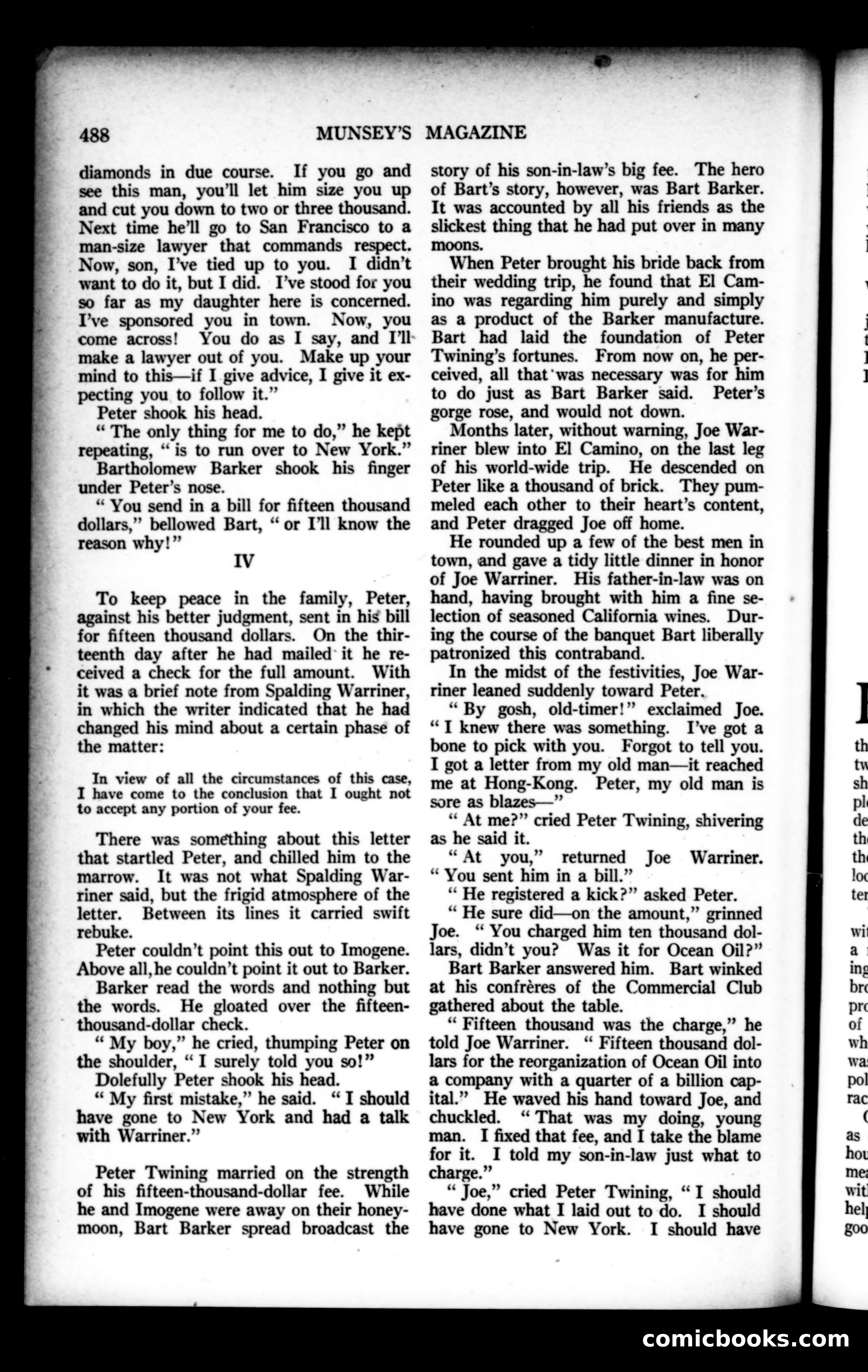 Munsey's Magazine, December 1921 — page 104 of 192