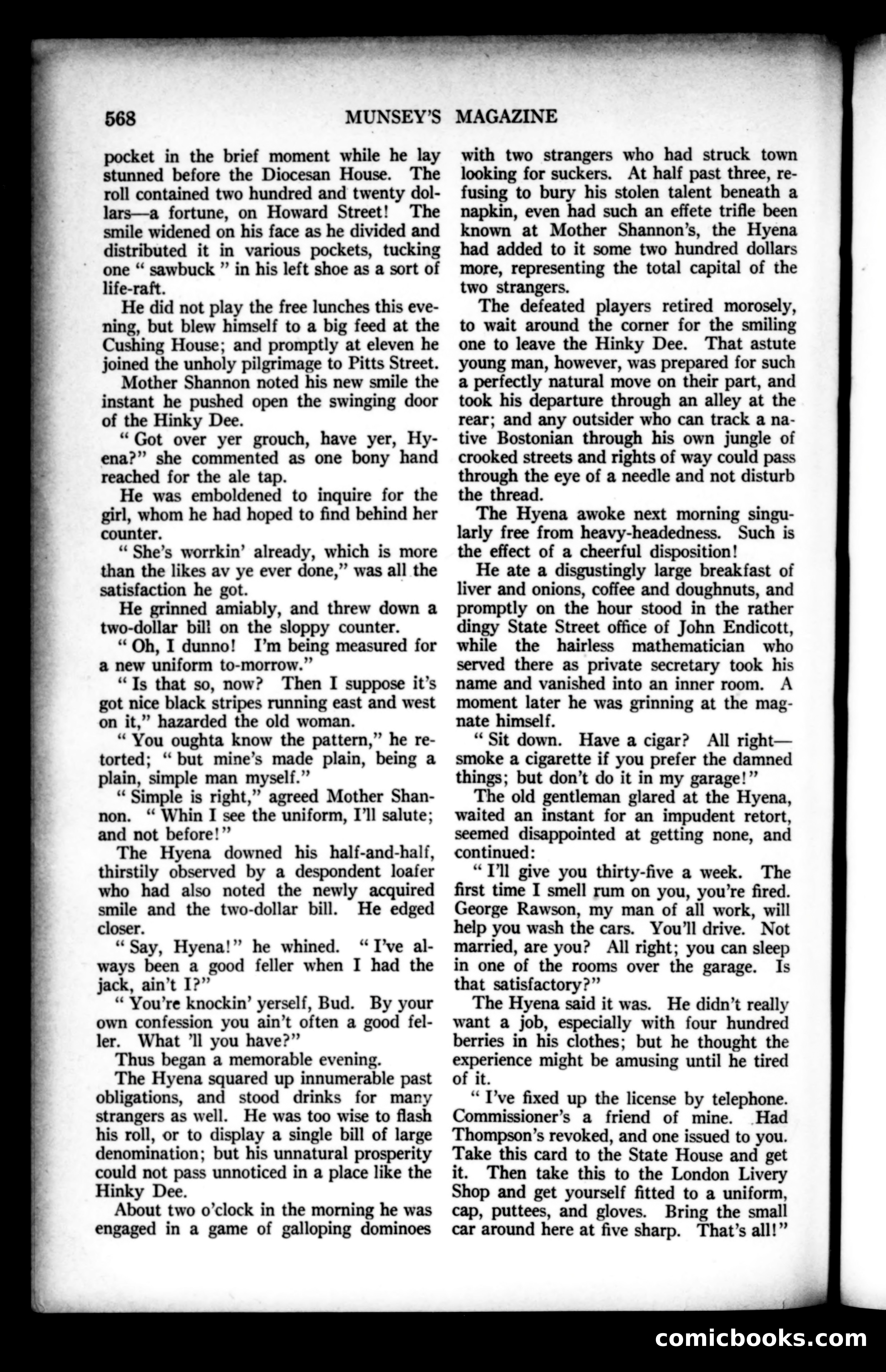 Munsey's Magazine, December 1921 — page 184 of 192