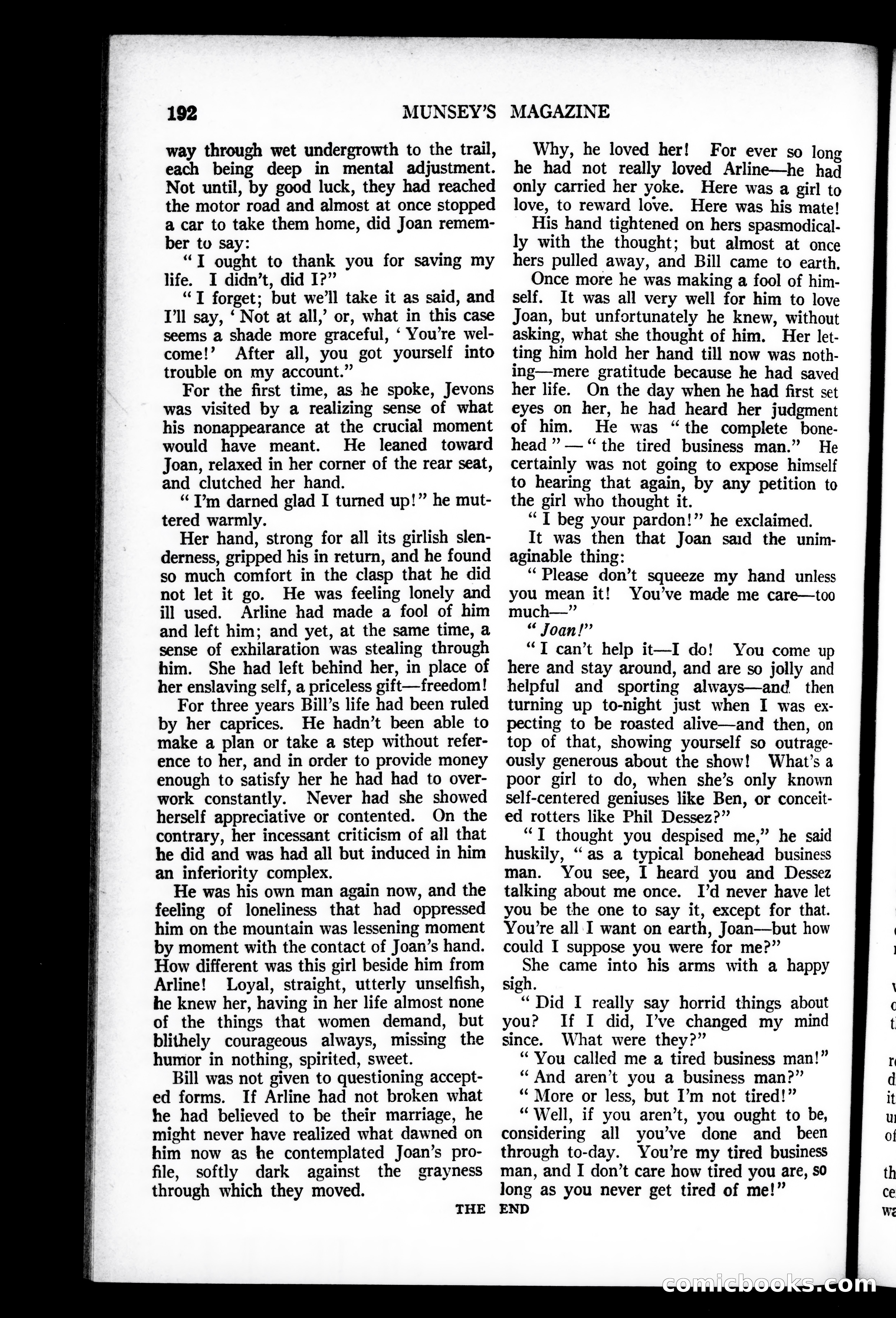 Munsey's Magazine, February 1927 — page 192 of 191