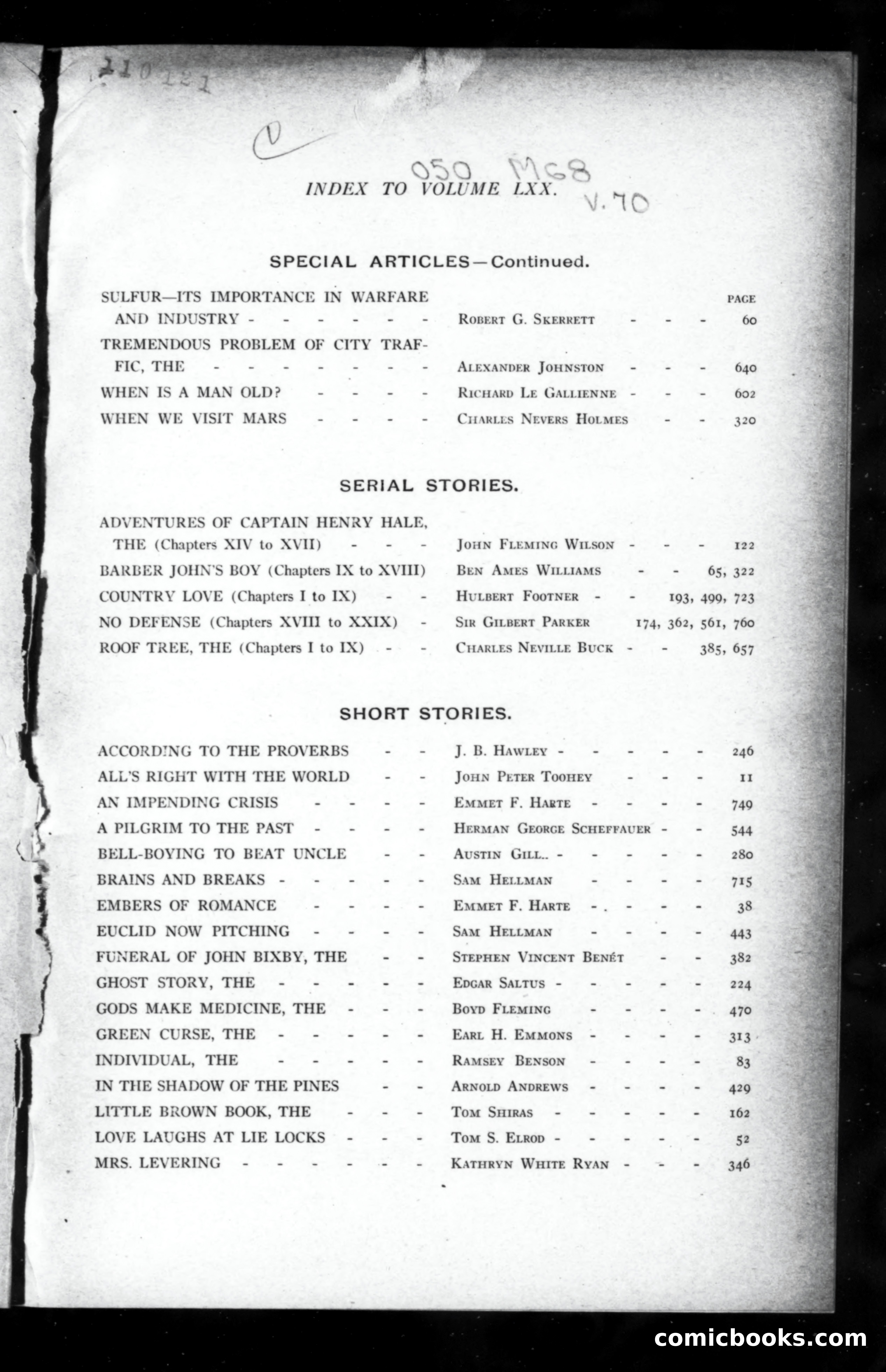 Munsey's Magazine, Volume LXX — page 3 of 5