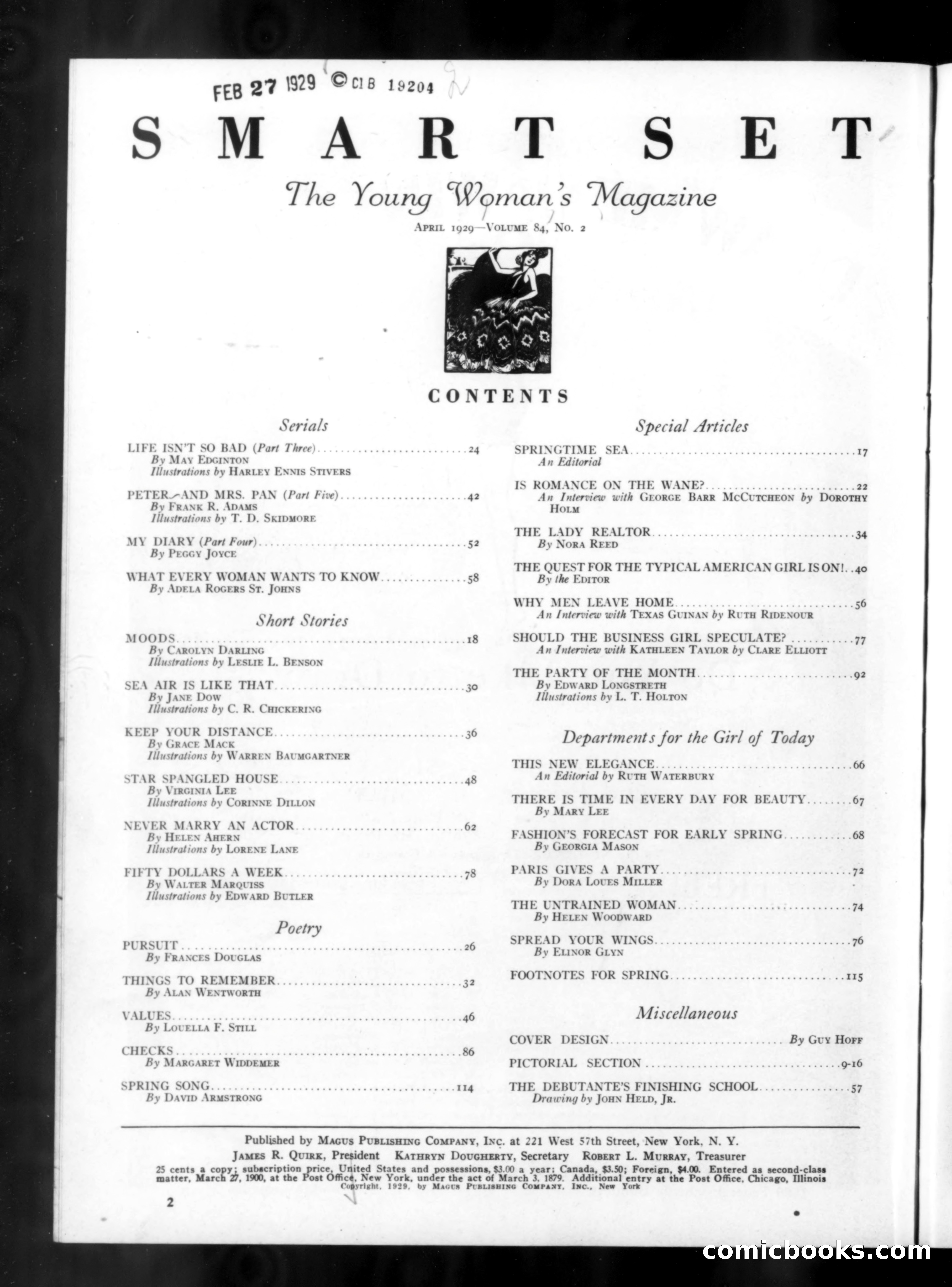 Smart Set, April 1929 — page 4 of 142