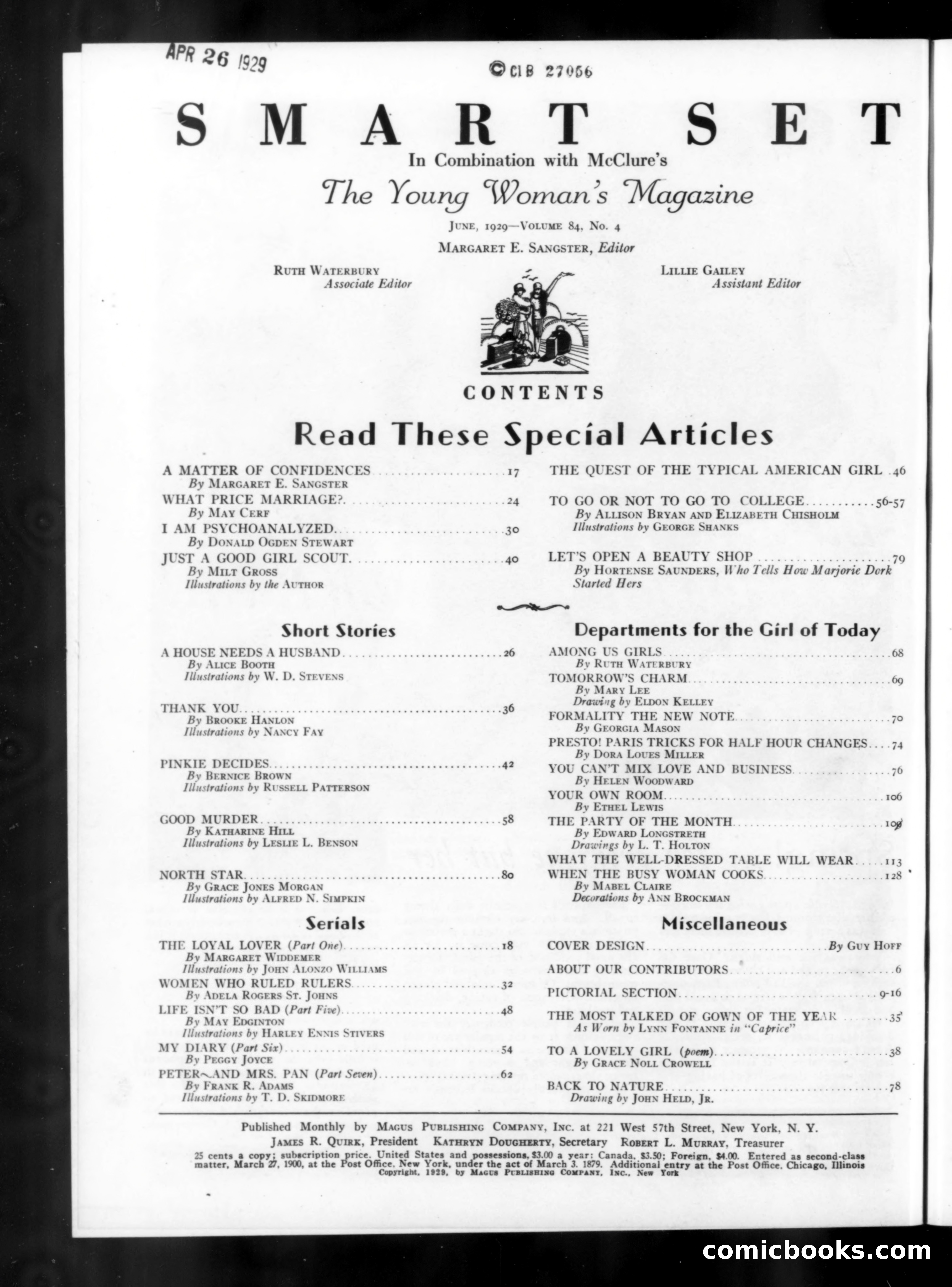 Smart Set, June 1929 — page 4 of 142