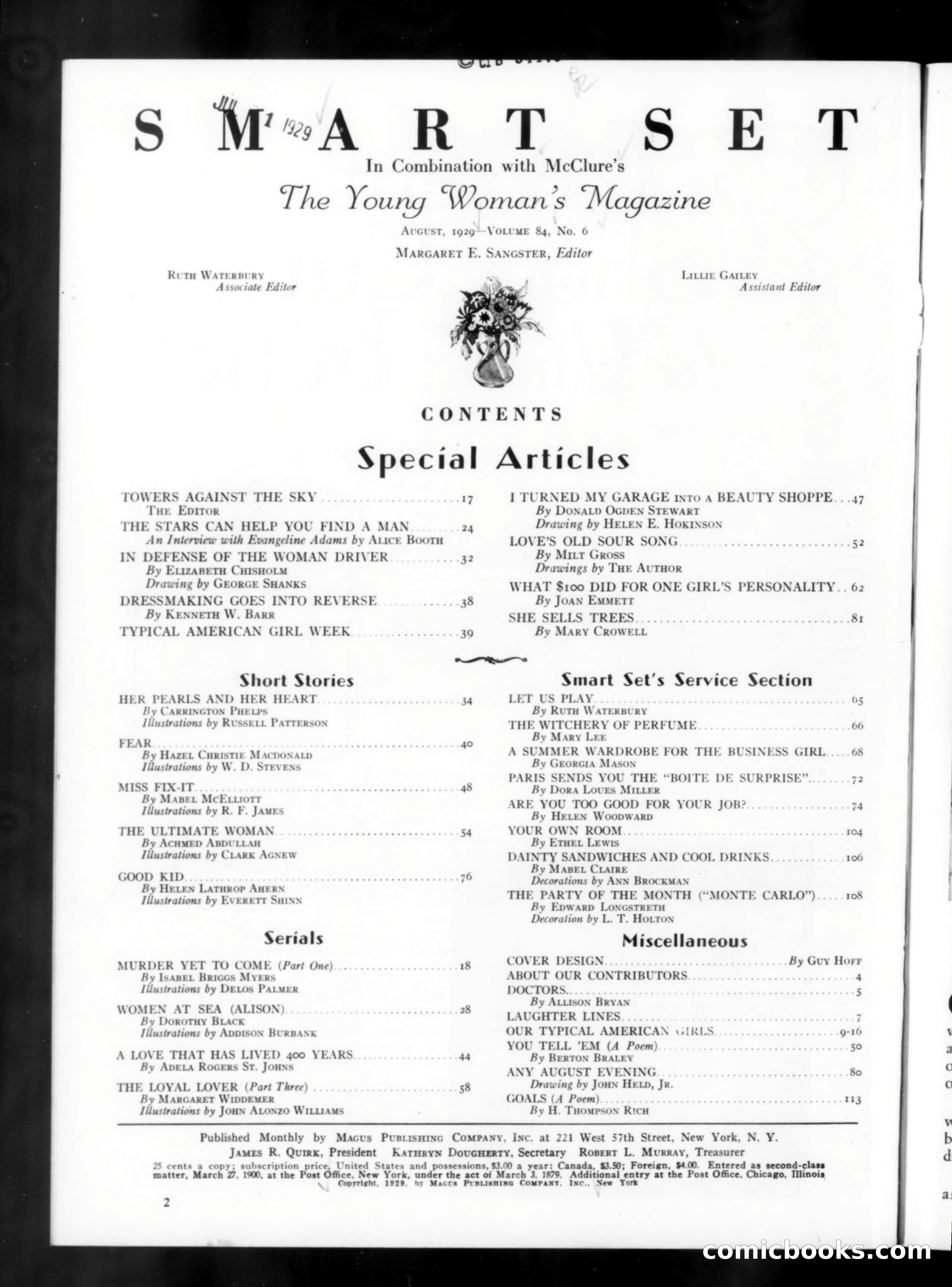 Smart Set, August 1929 — page 4 of 143