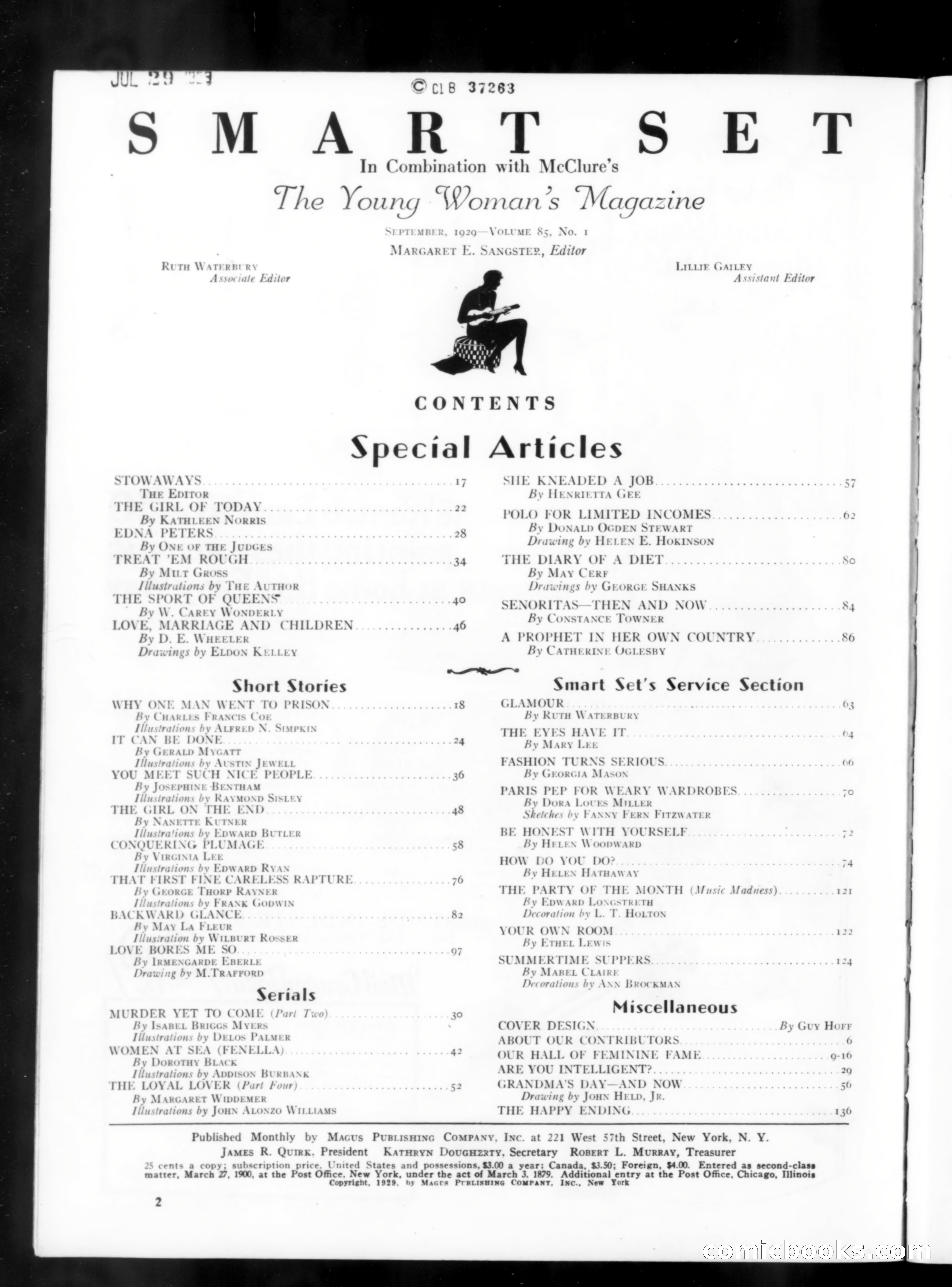 Smart Set, September 1929 — page 4 of 144