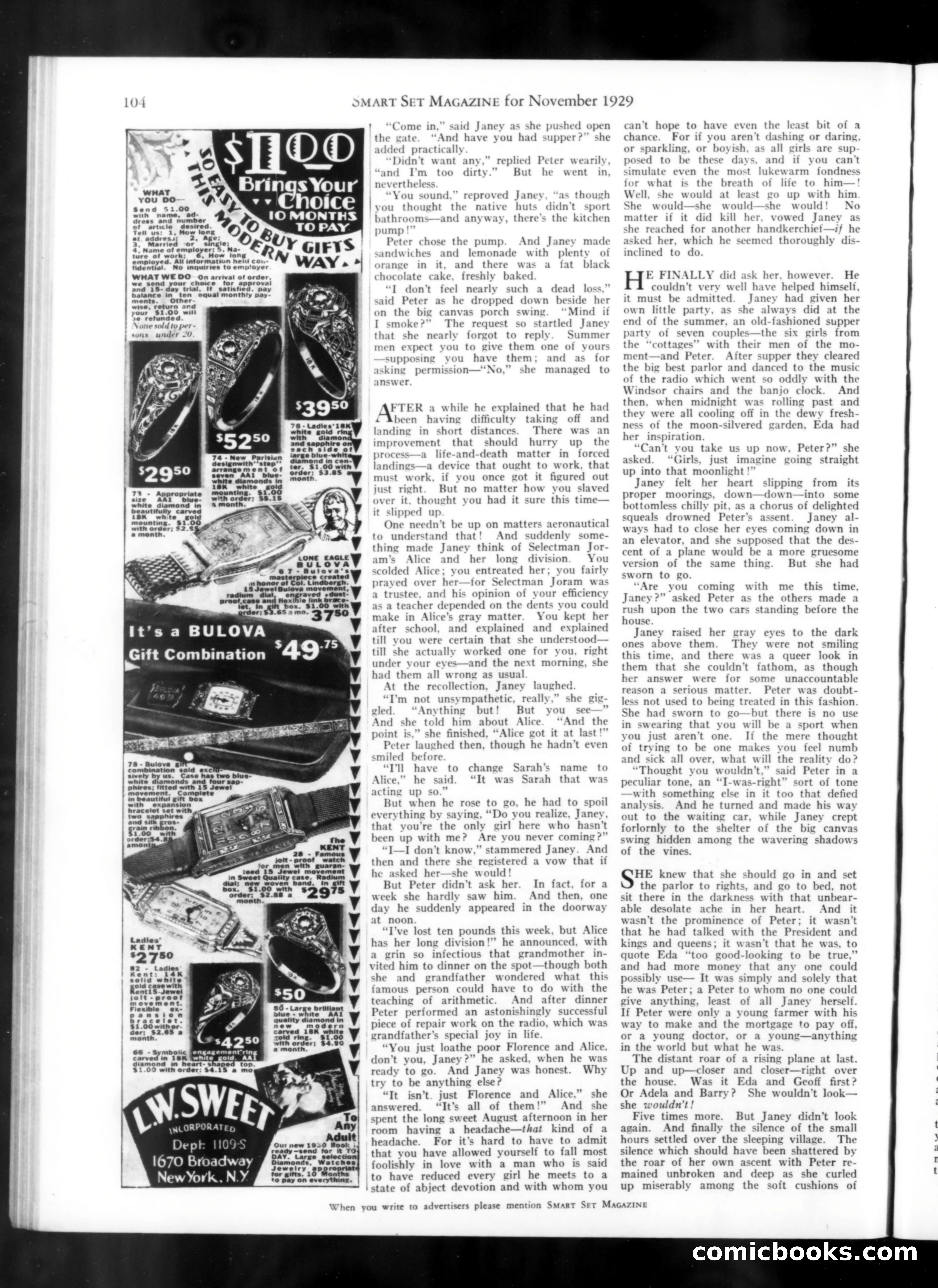 Smart Set, November 1929 — page 106 of 140