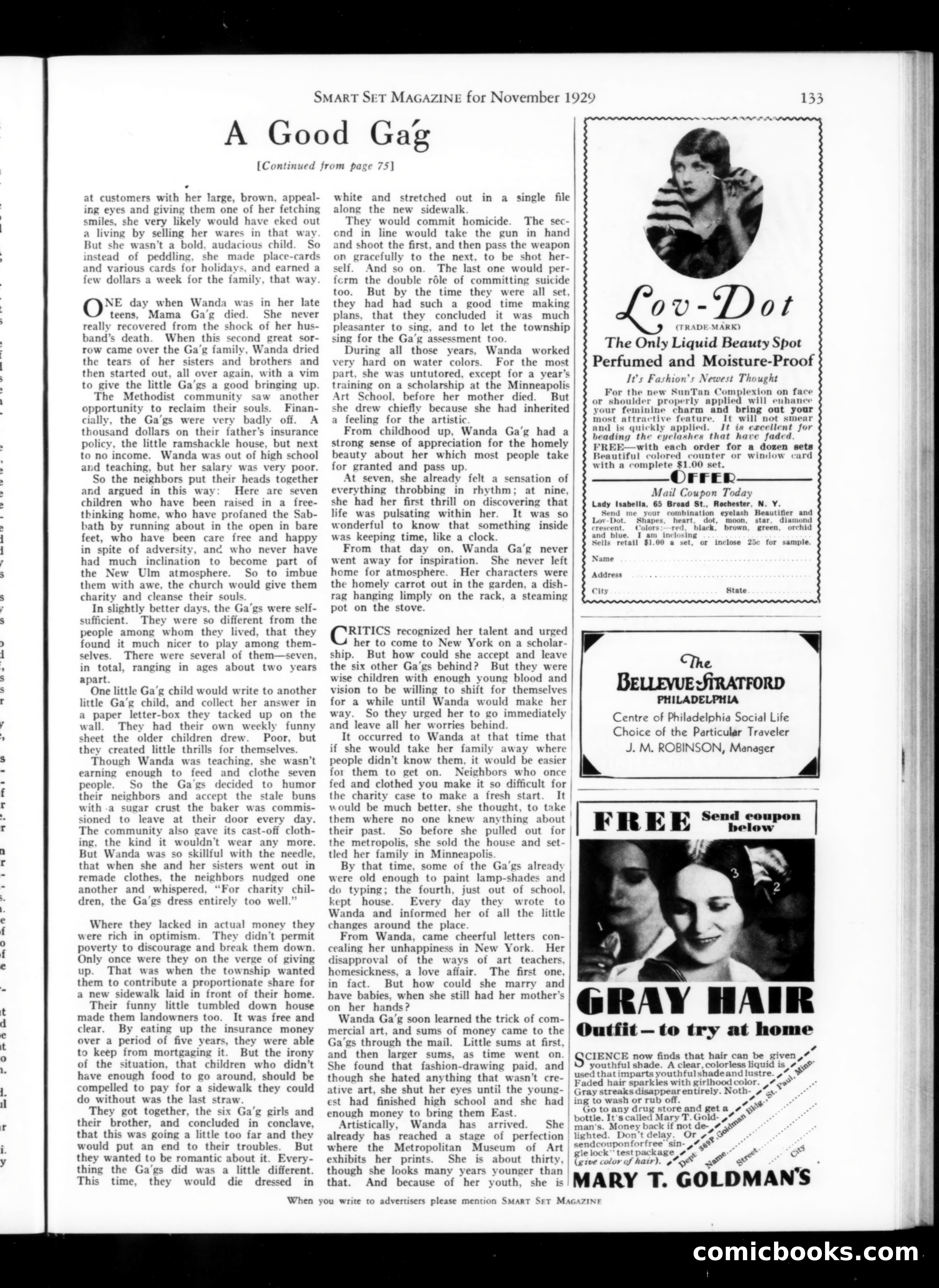 Smart Set, November 1929 — page 135 of 140