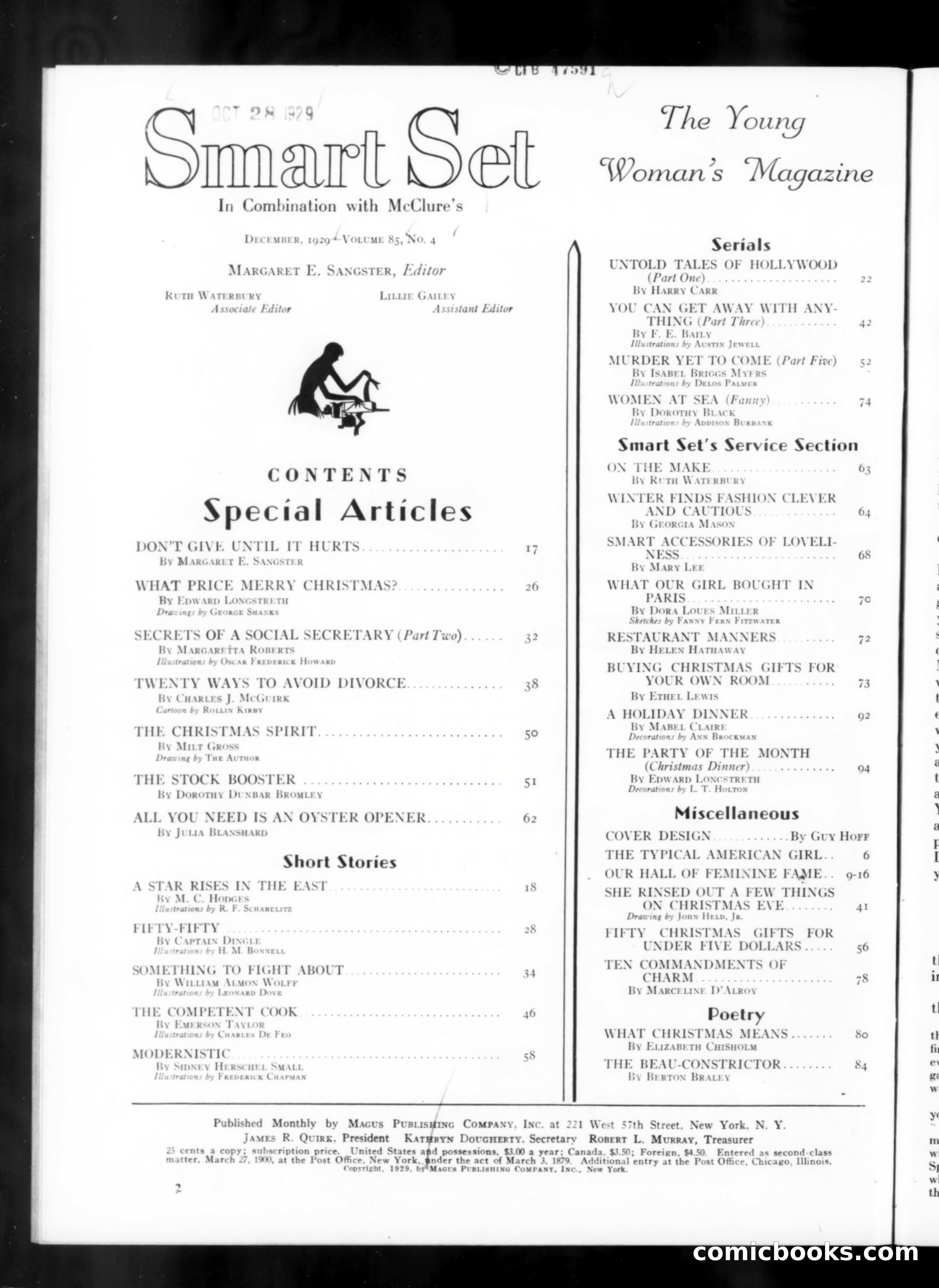 Smart Set, December 1929 — page 4 of 140