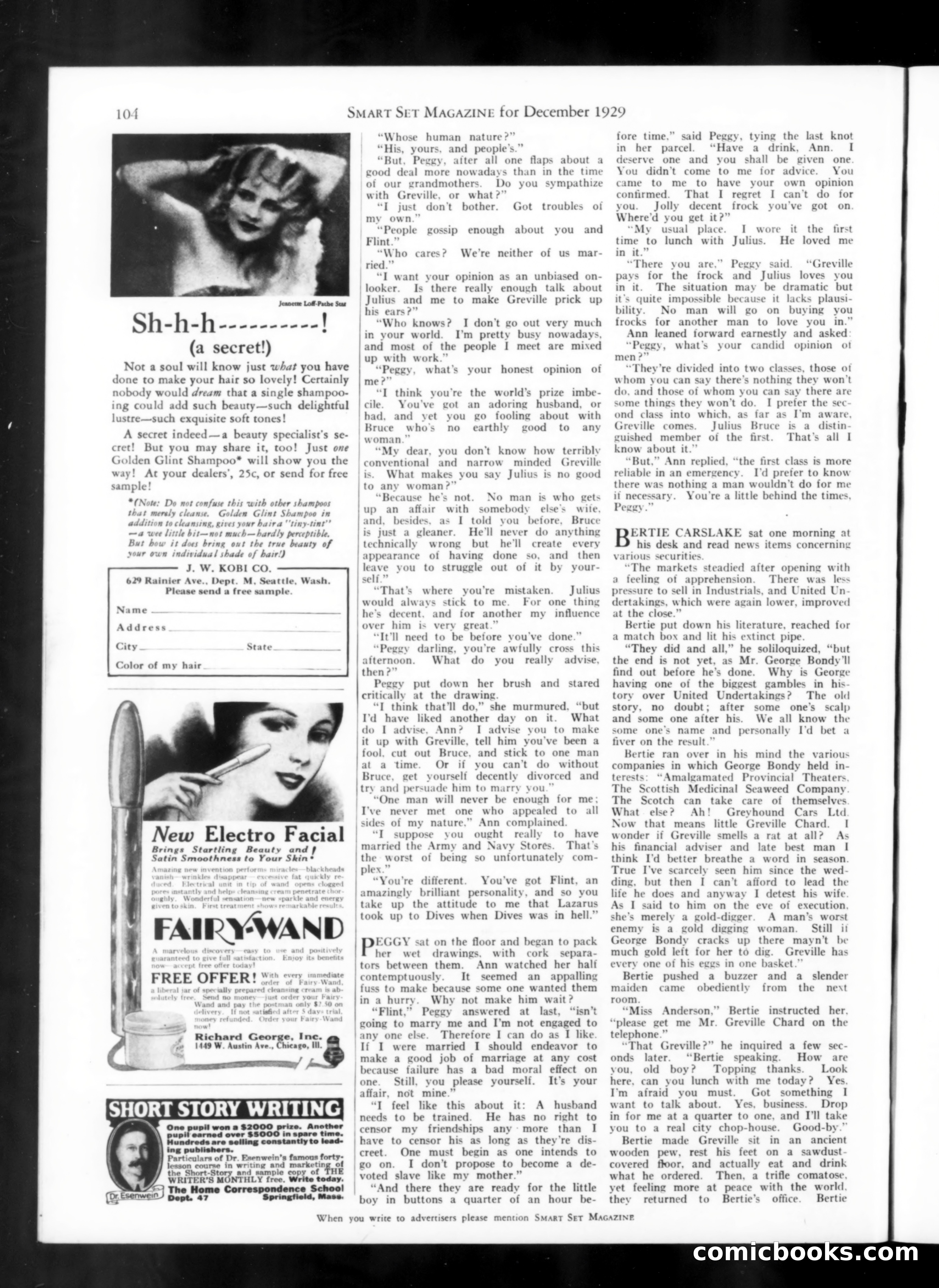 Smart Set, December 1929 — page 106 of 140
