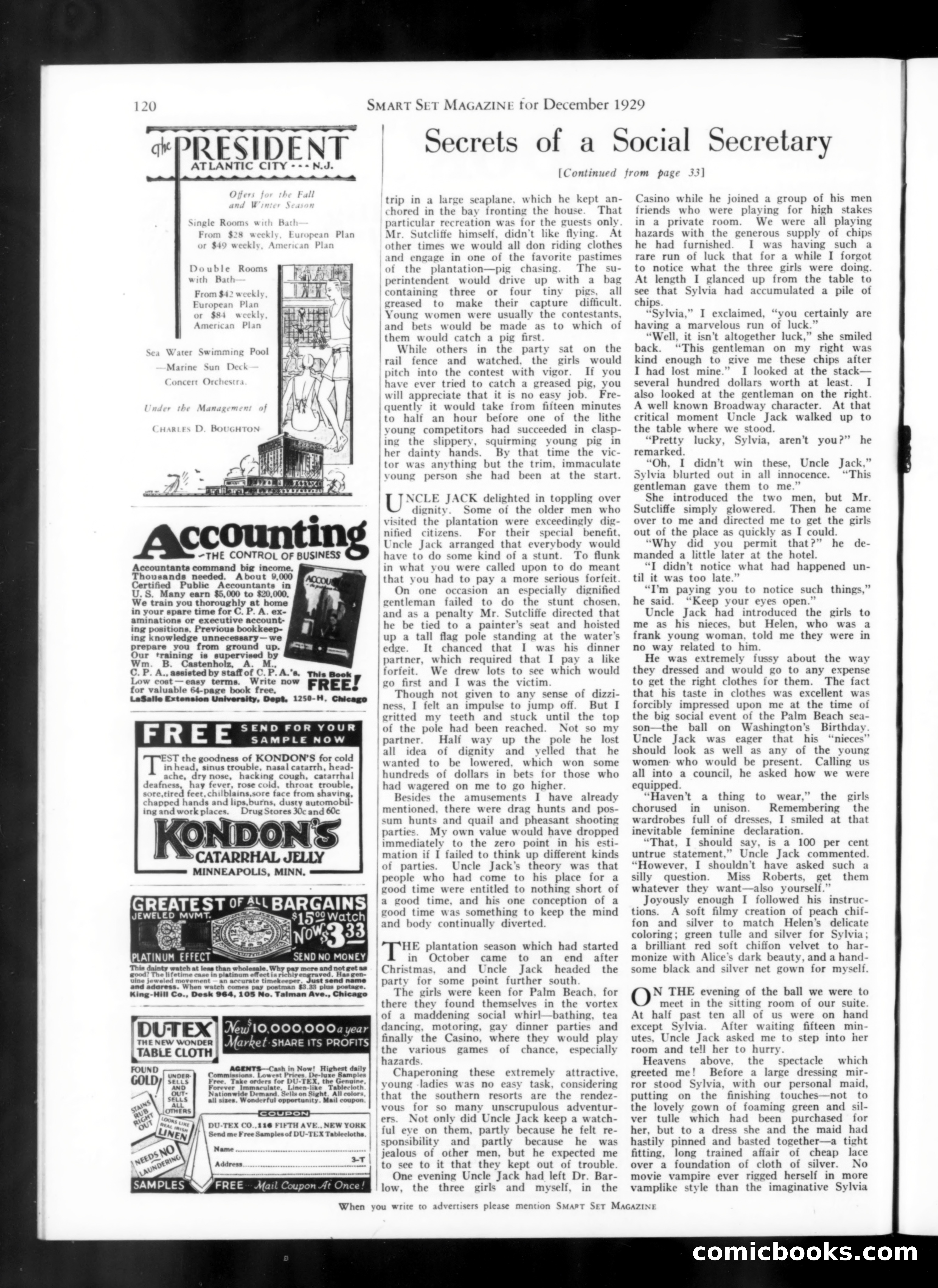 Smart Set, December 1929 — page 122 of 140