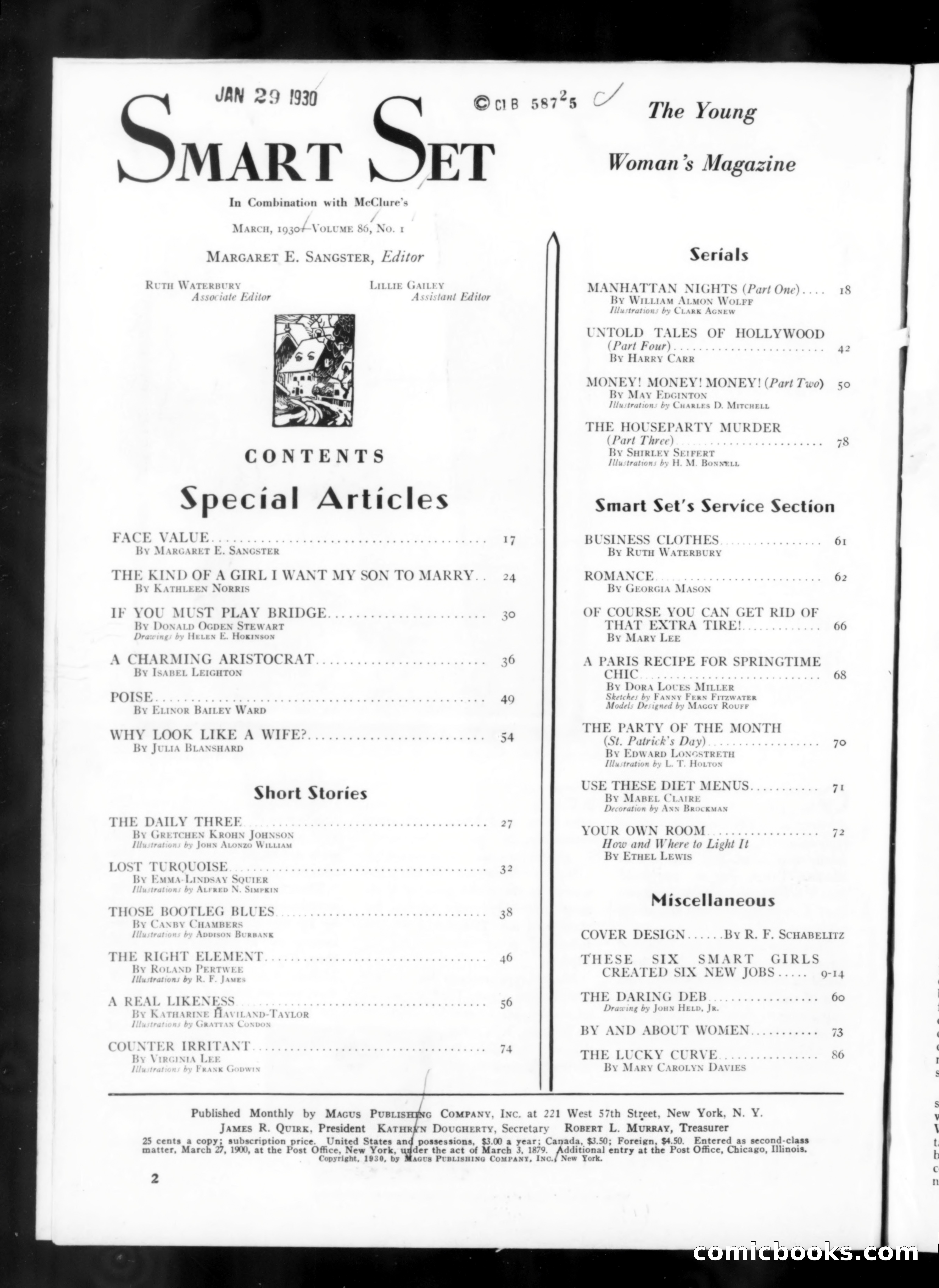 The Smart Set, March 1930 — page 4 of 140