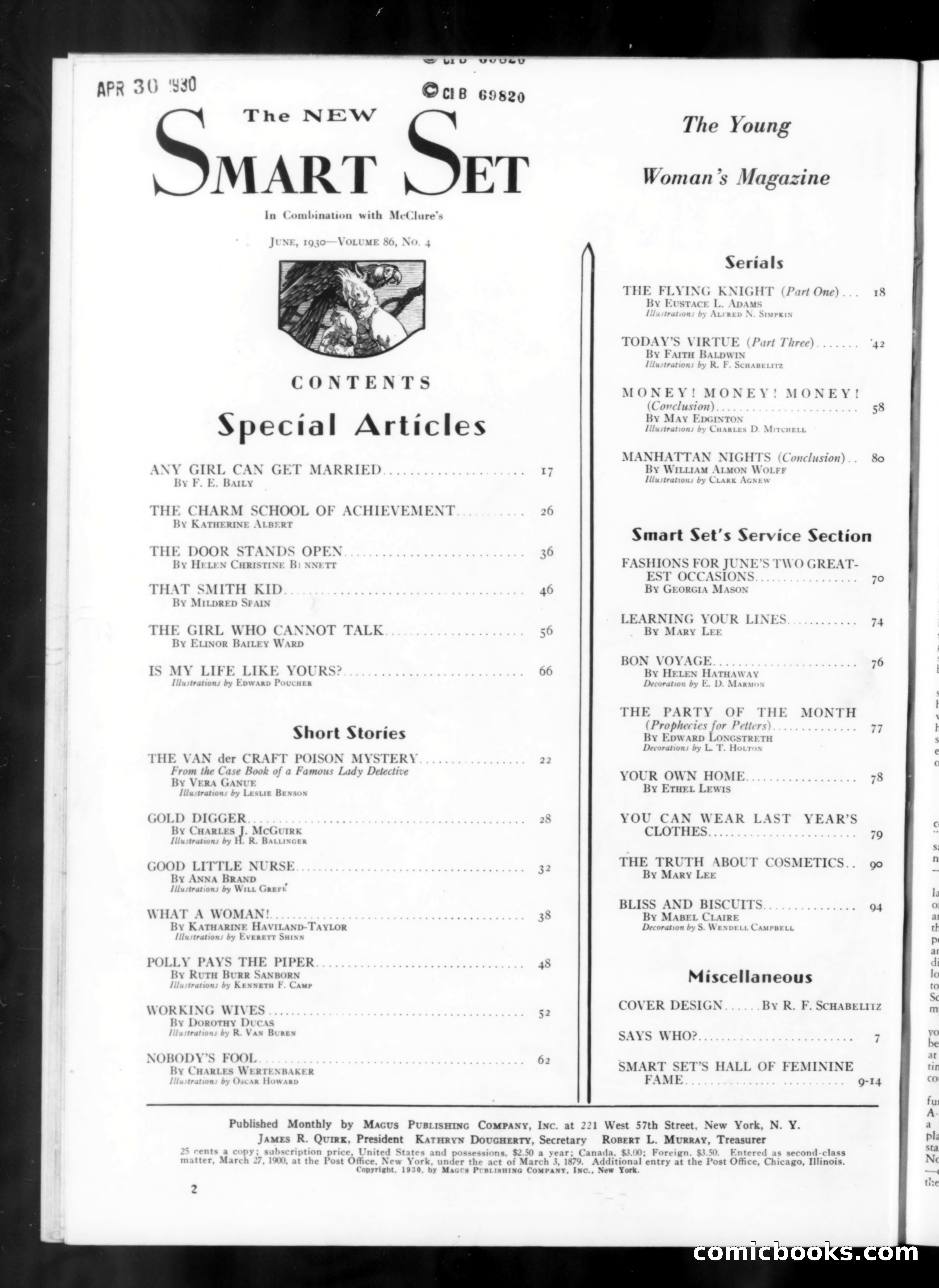 The Smart Set, June 1930 — page 4 of 140