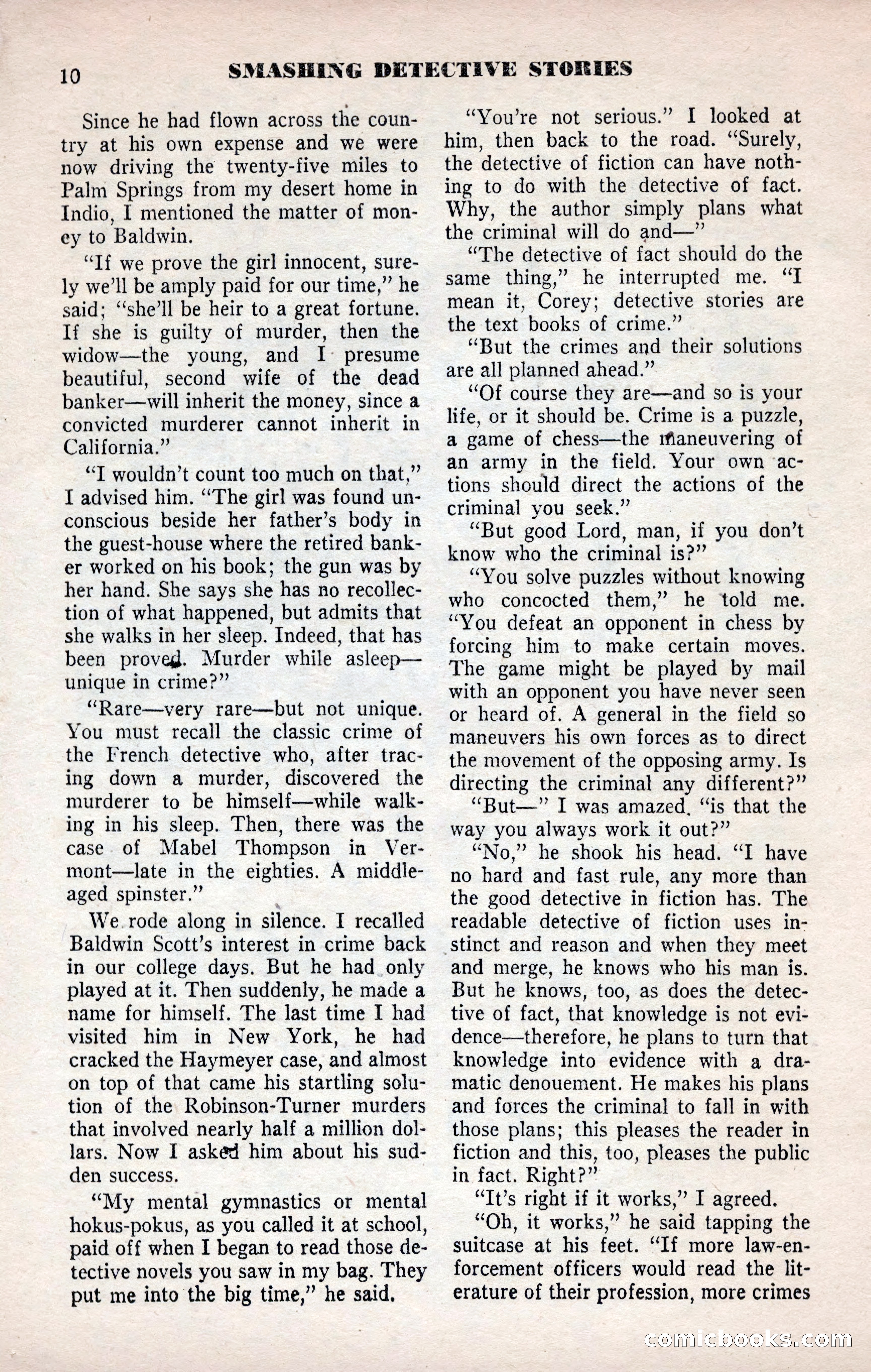 Smashing Detective Stories, September 1954 — page 10 of 100