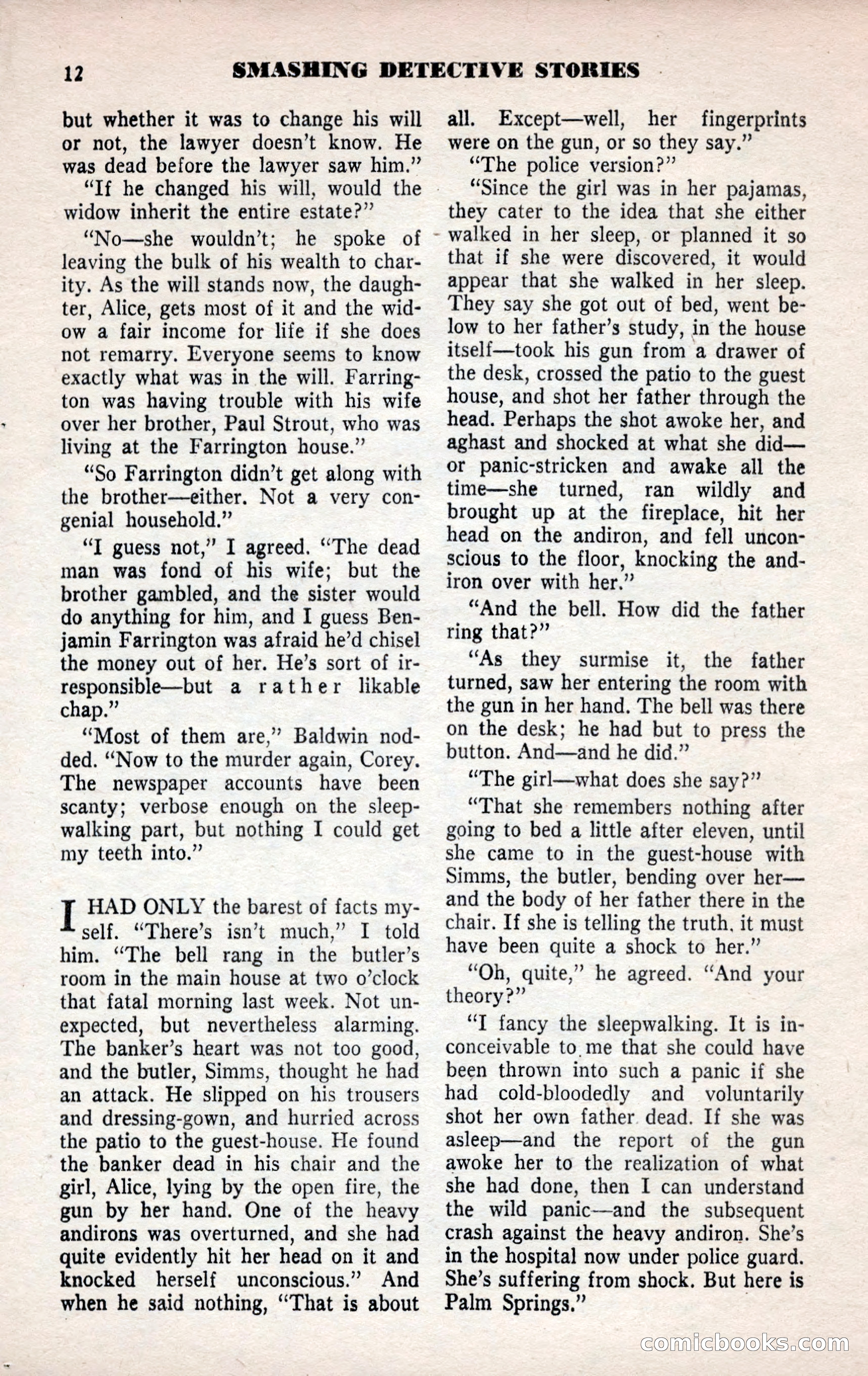 Smashing Detective Stories, September 1954 — page 12 of 100