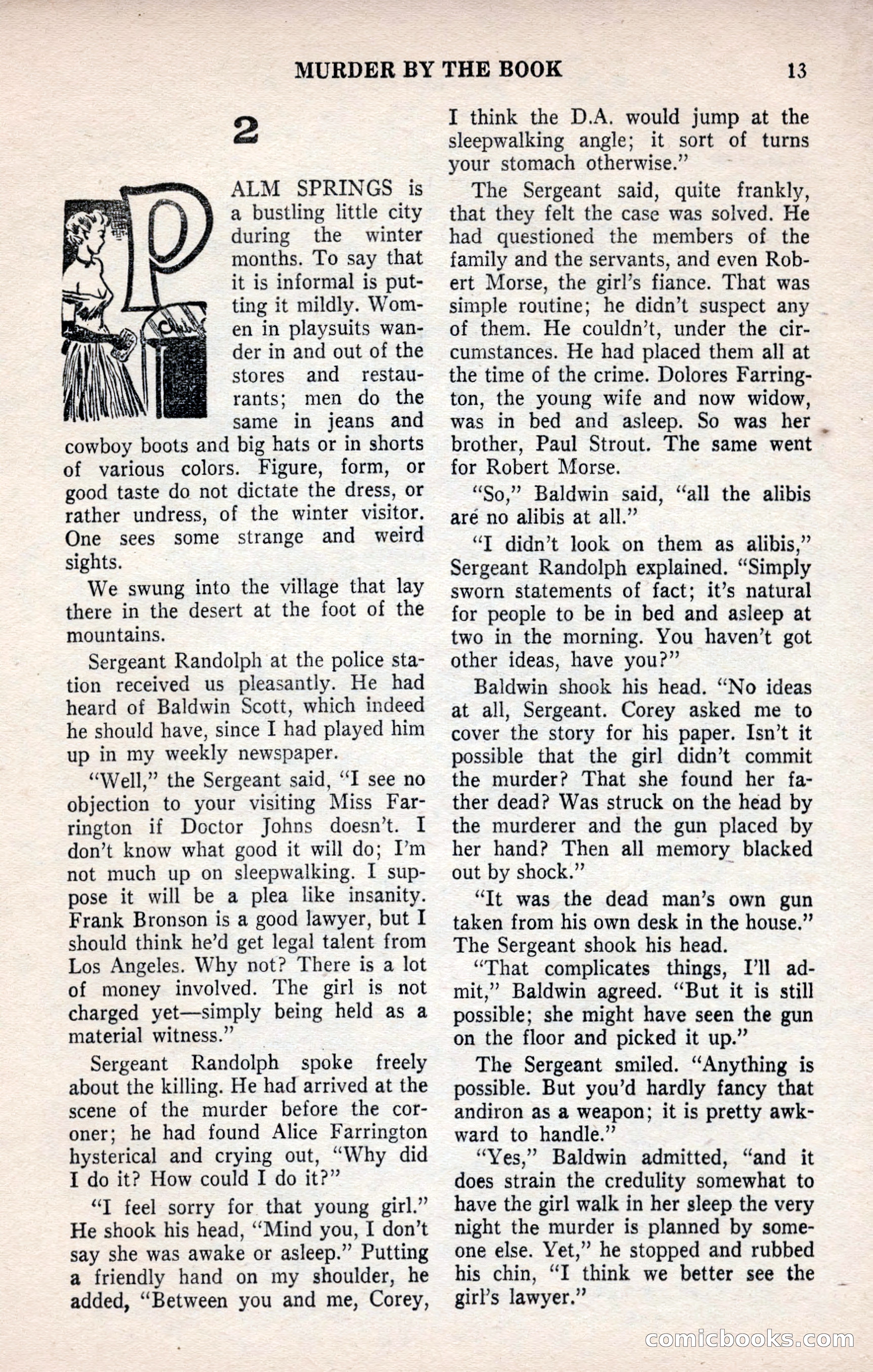 Smashing Detective Stories, September 1954 — page 13 of 100