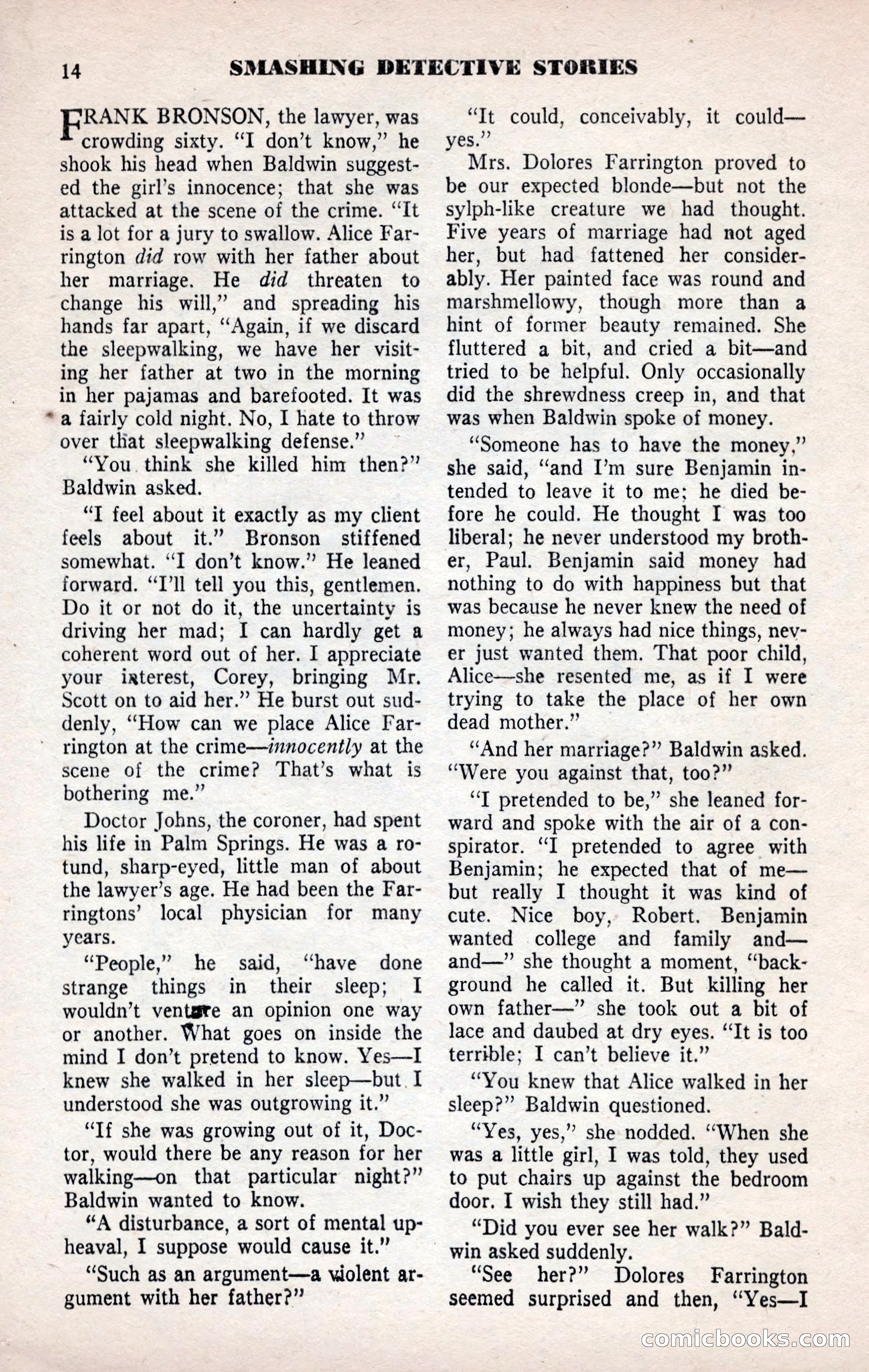Smashing Detective Stories, September 1954 — page 14 of 100