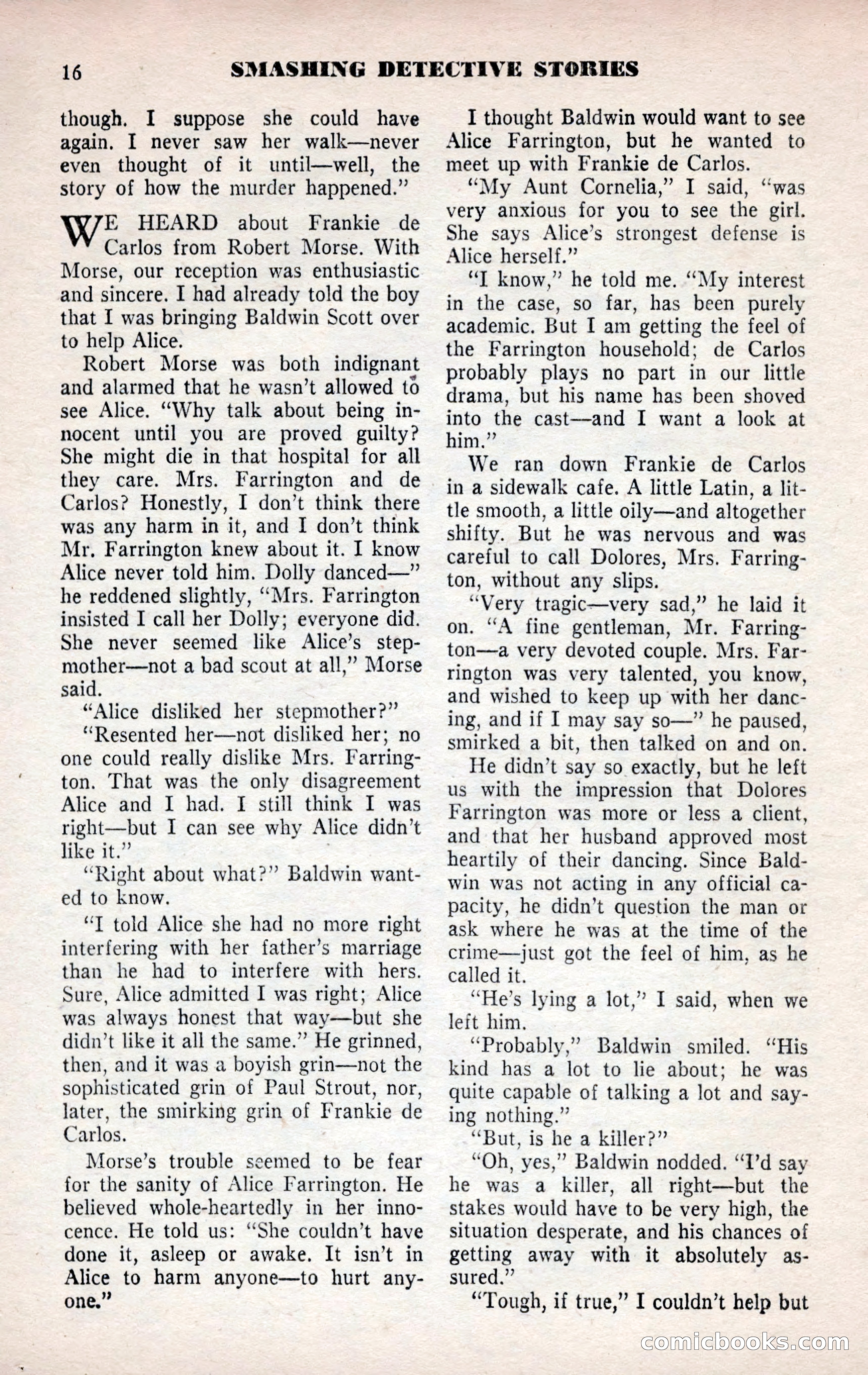 Smashing Detective Stories, September 1954 — page 16 of 100