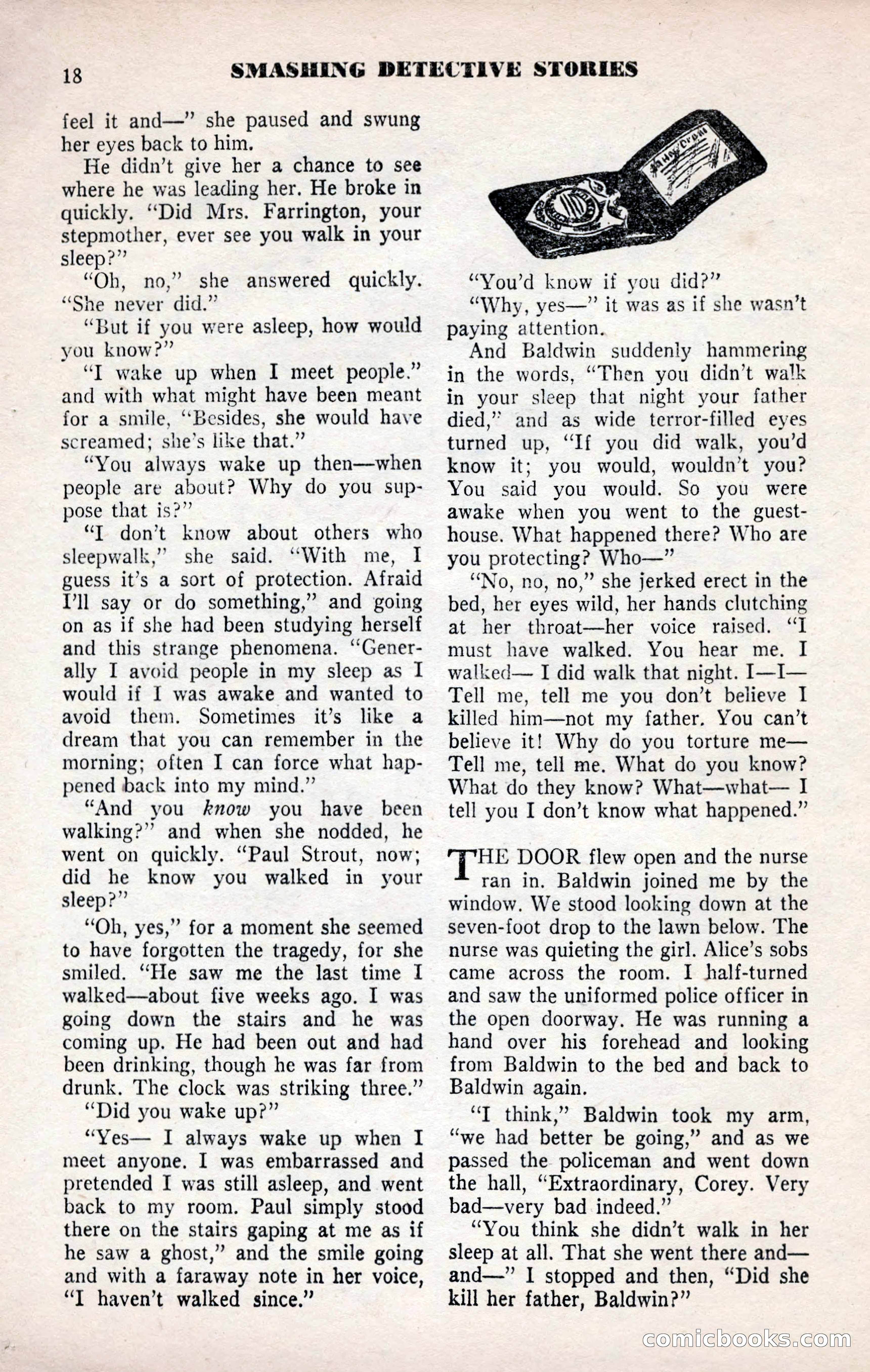 Smashing Detective Stories, September 1954 — page 18 of 100