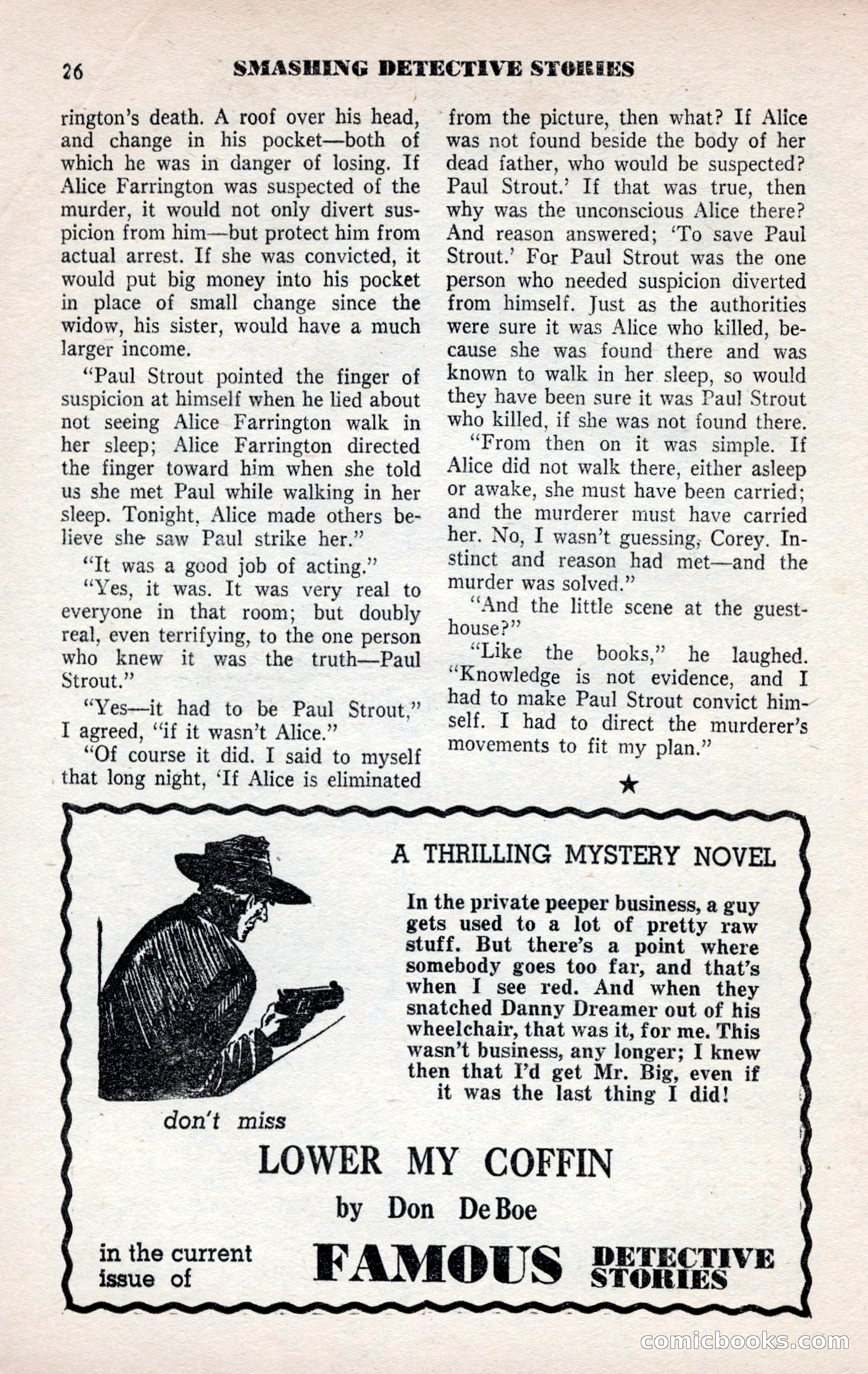 Smashing Detective Stories, September 1954 — page 26 of 100