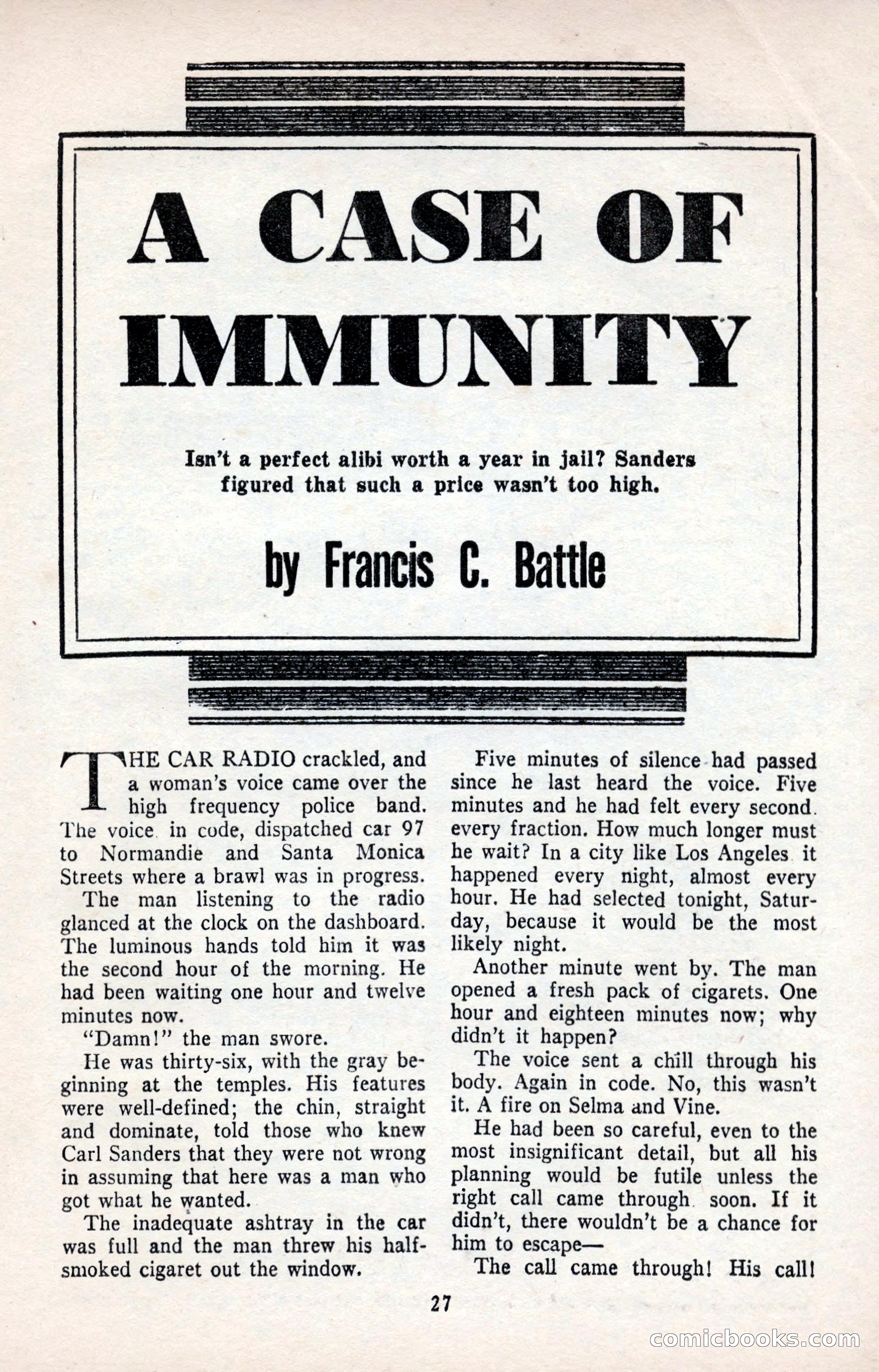 Smashing Detective Stories, September 1954 — page 27 of 100
