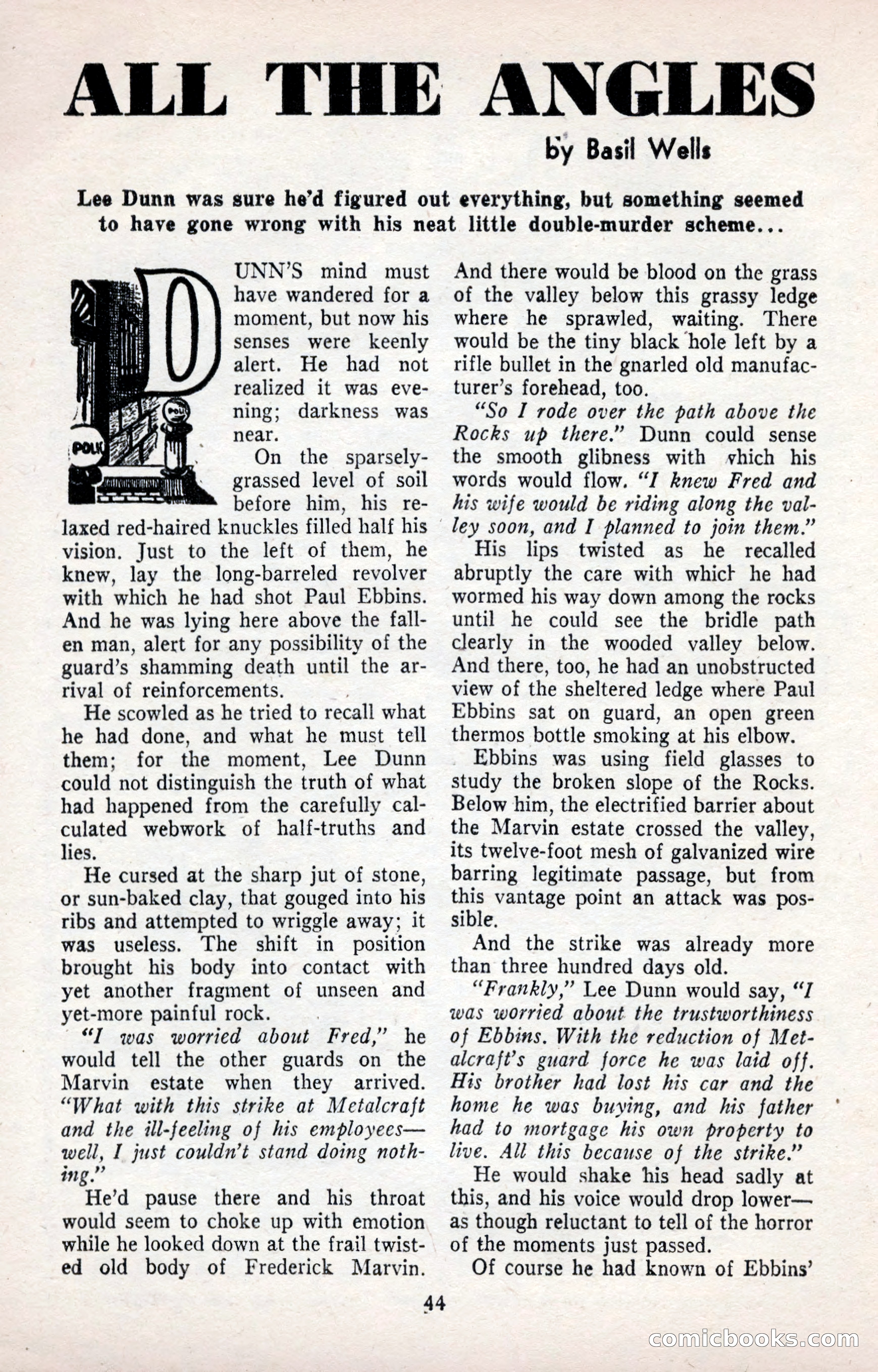 Smashing Detective Stories, September 1954 — page 44 of 100