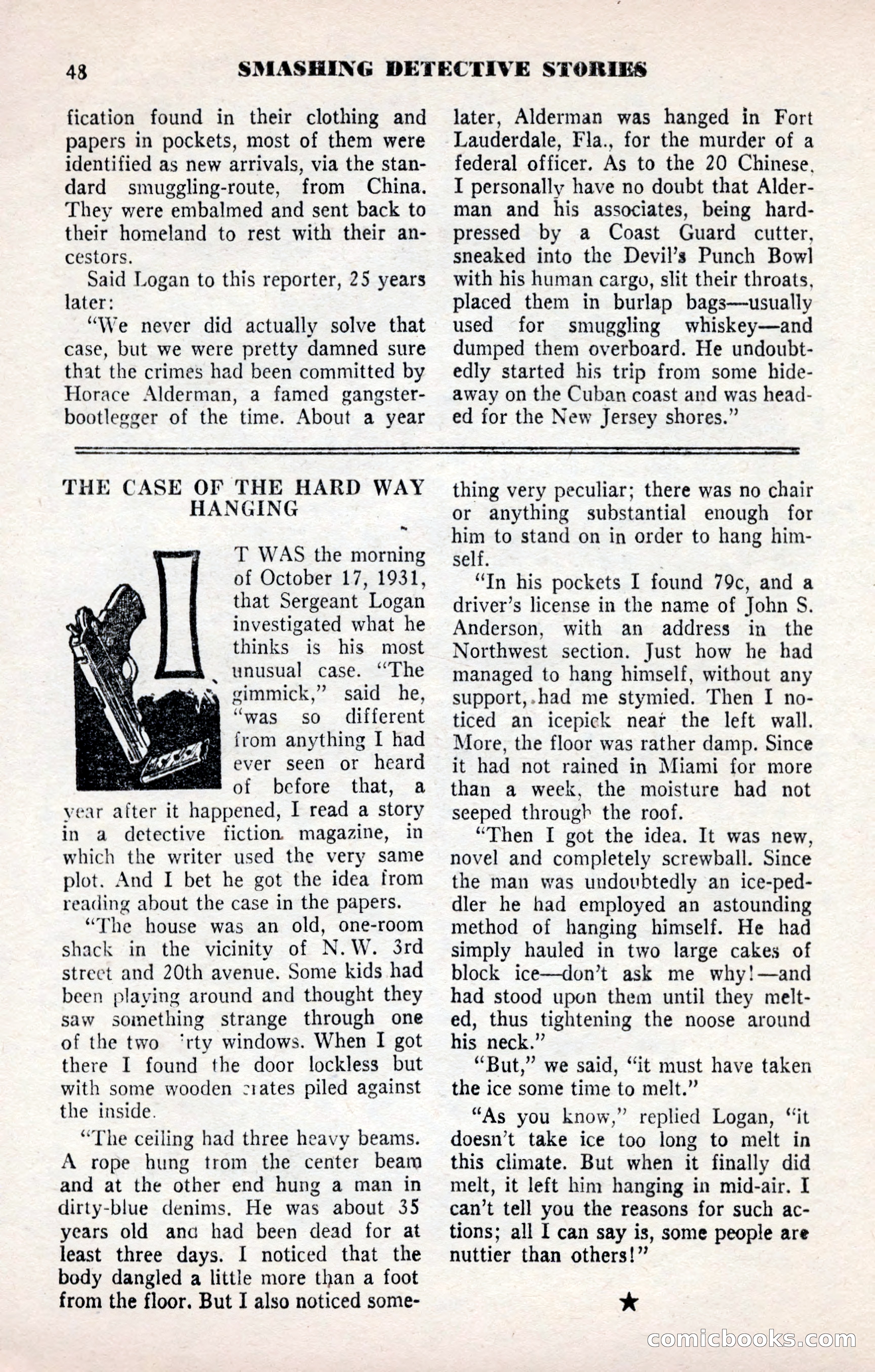 Smashing Detective Stories, September 1954 — page 48 of 100