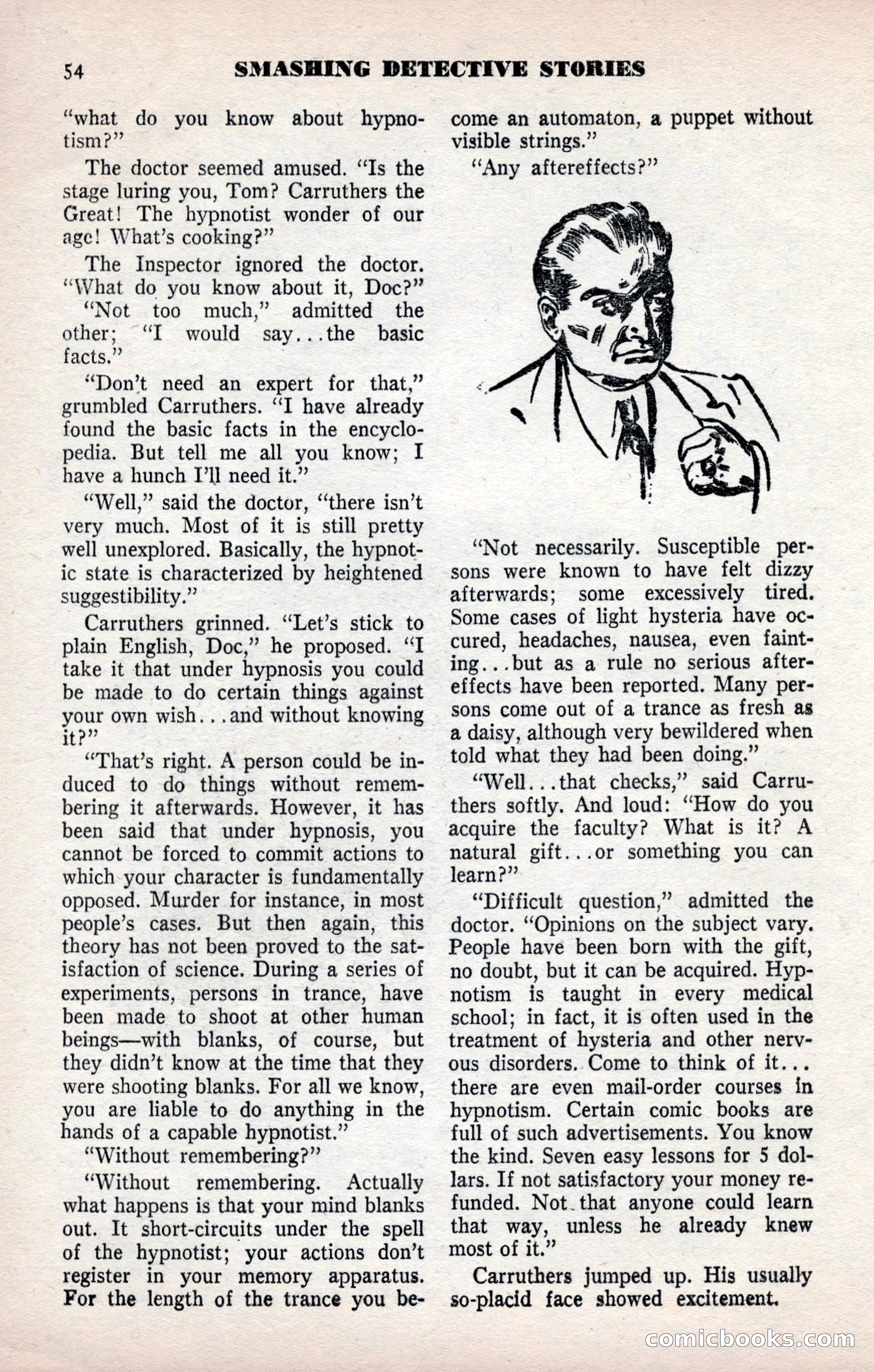 Smashing Detective Stories, September 1954 — page 54 of 100