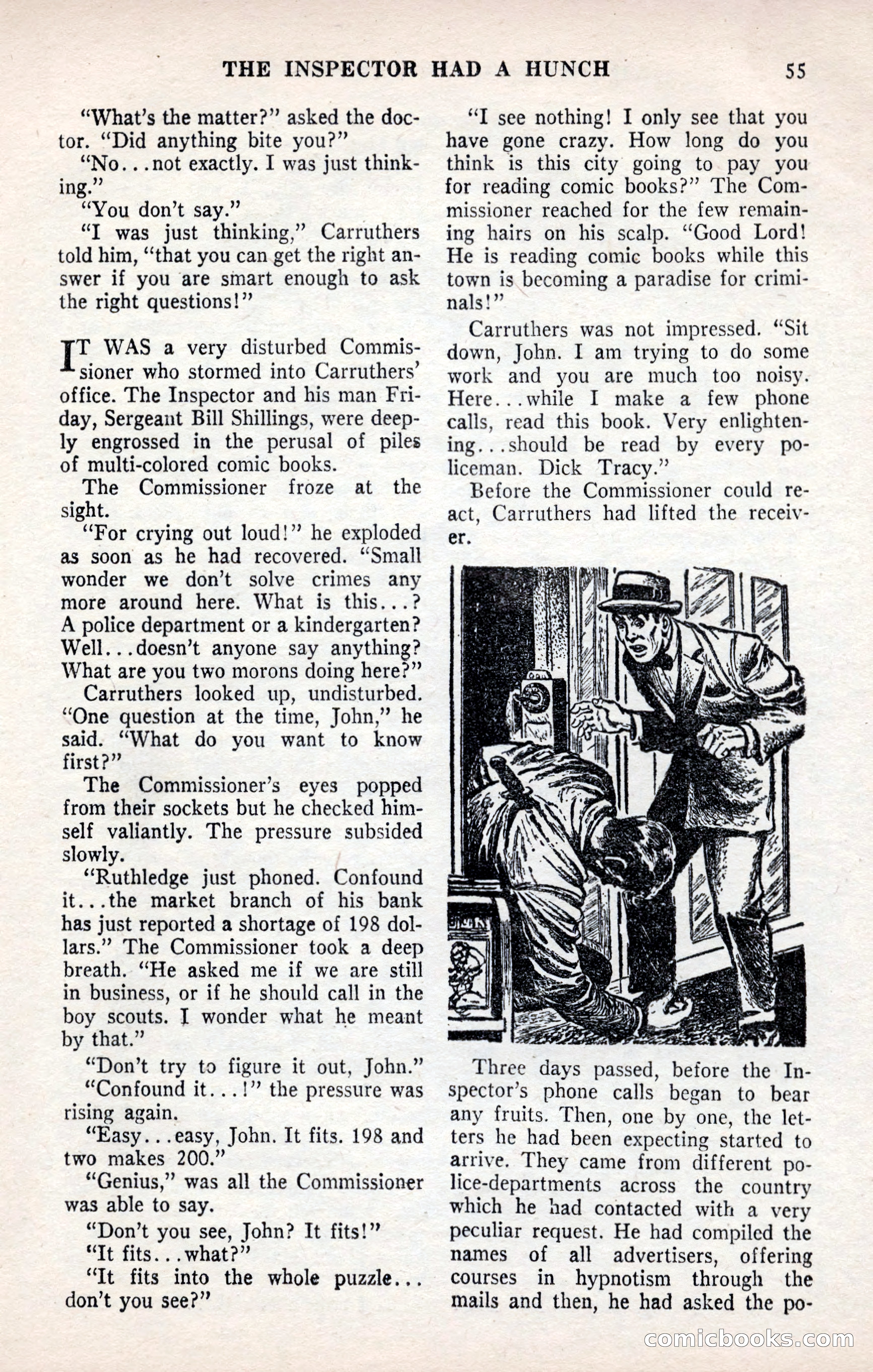 Smashing Detective Stories, September 1954 — page 55 of 100