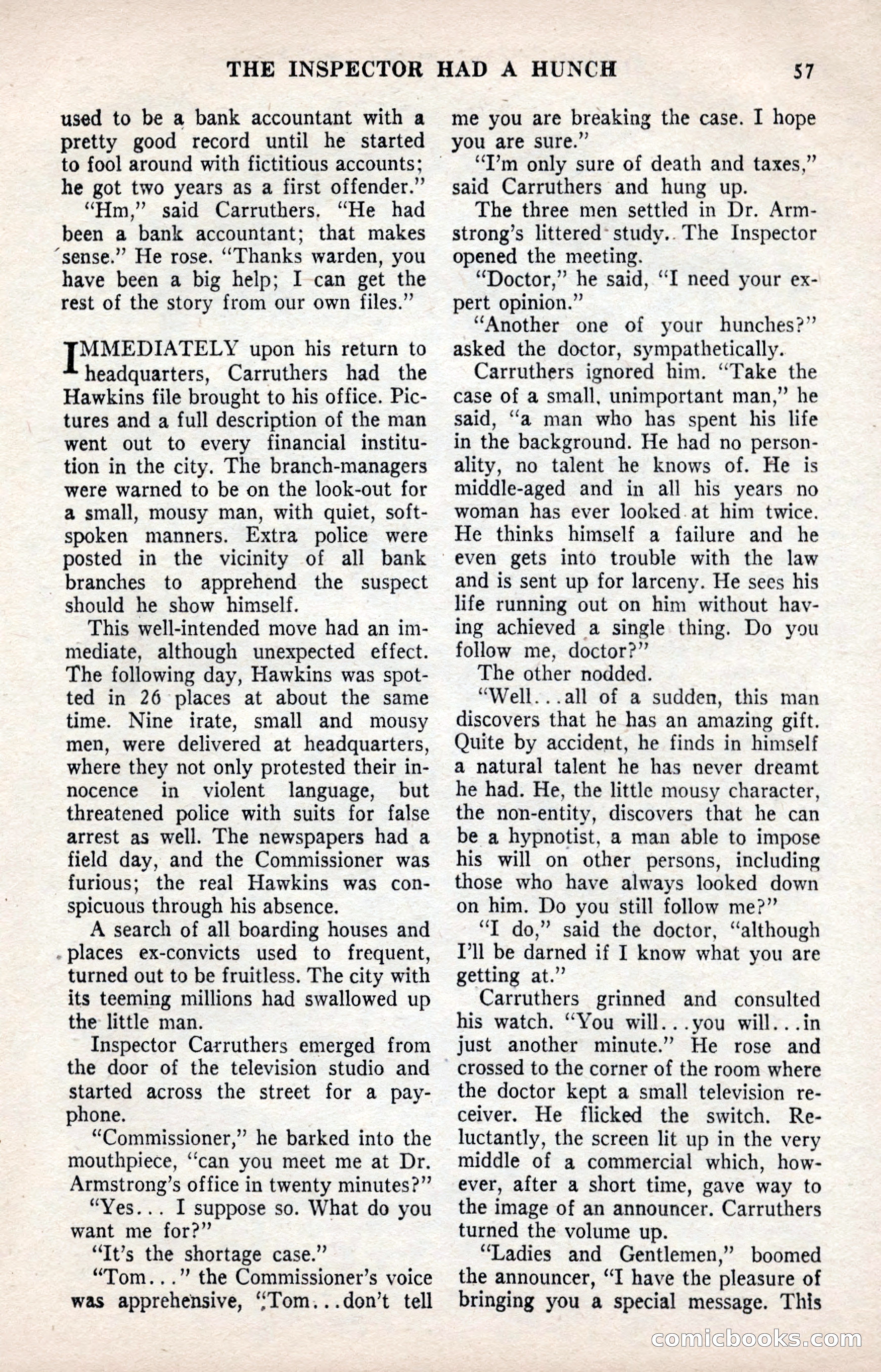 Smashing Detective Stories, September 1954 — page 57 of 100