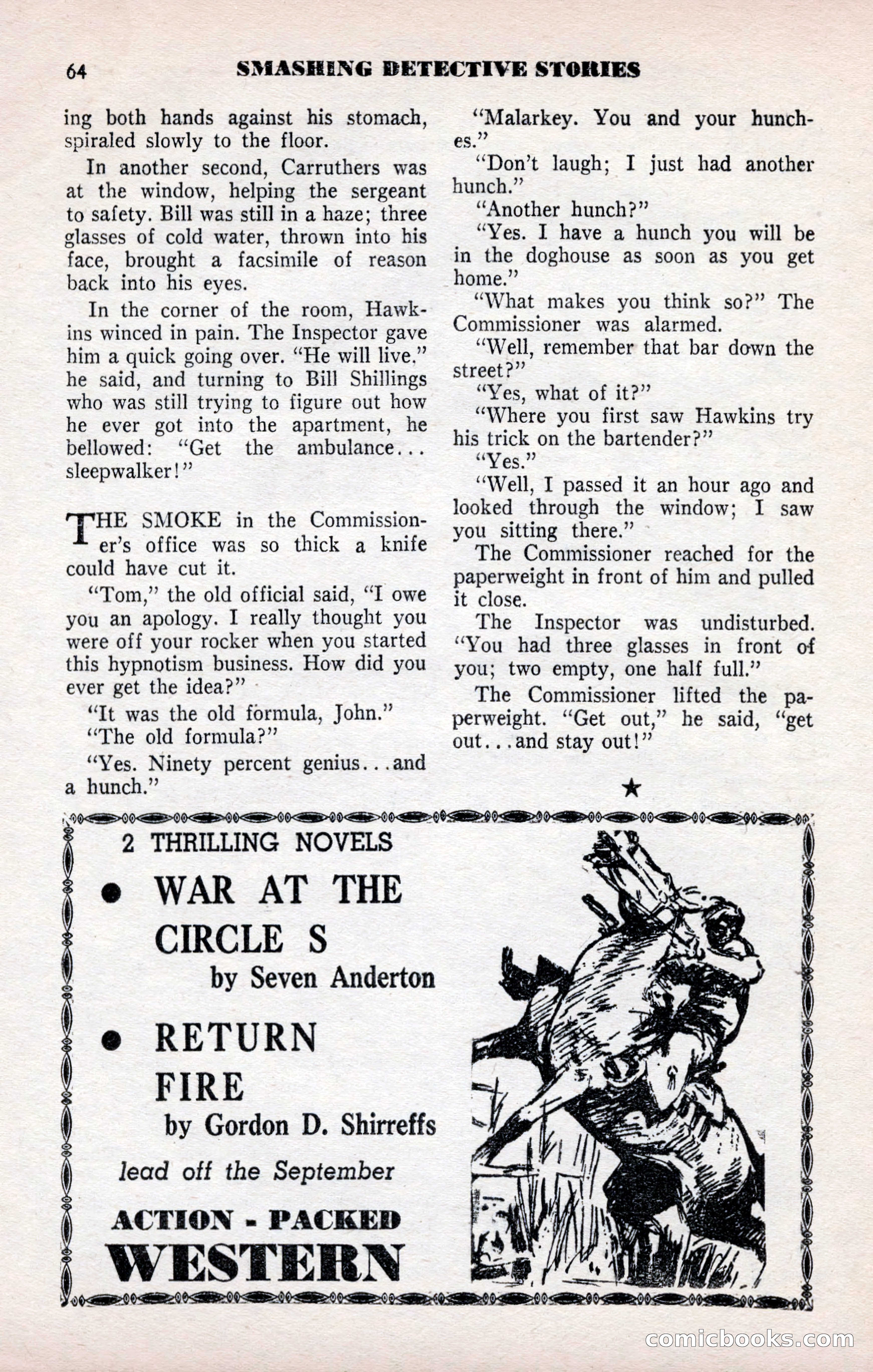 Smashing Detective Stories, September 1954 — page 64 of 100