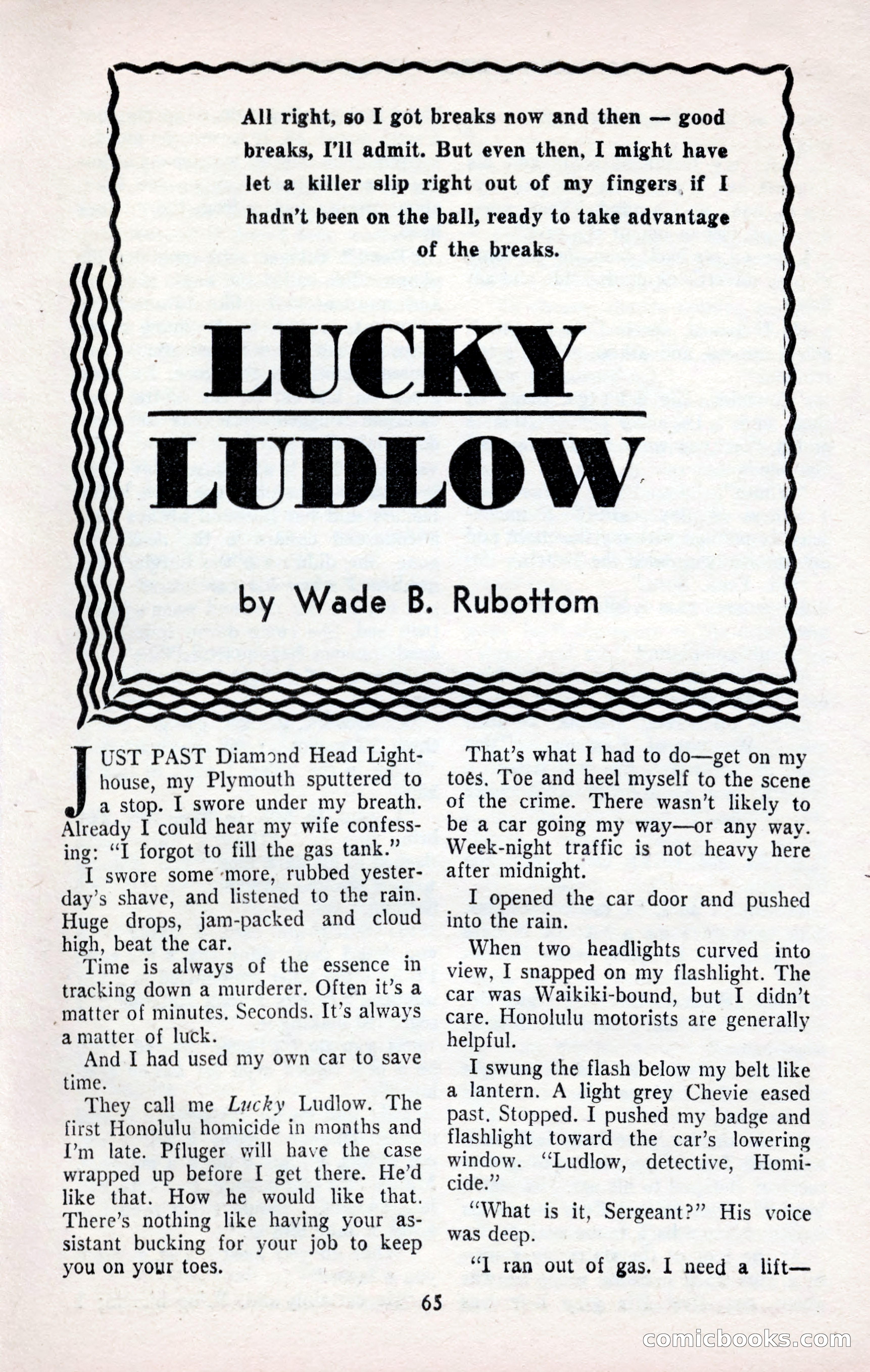 Smashing Detective Stories, September 1954 — page 65 of 100
