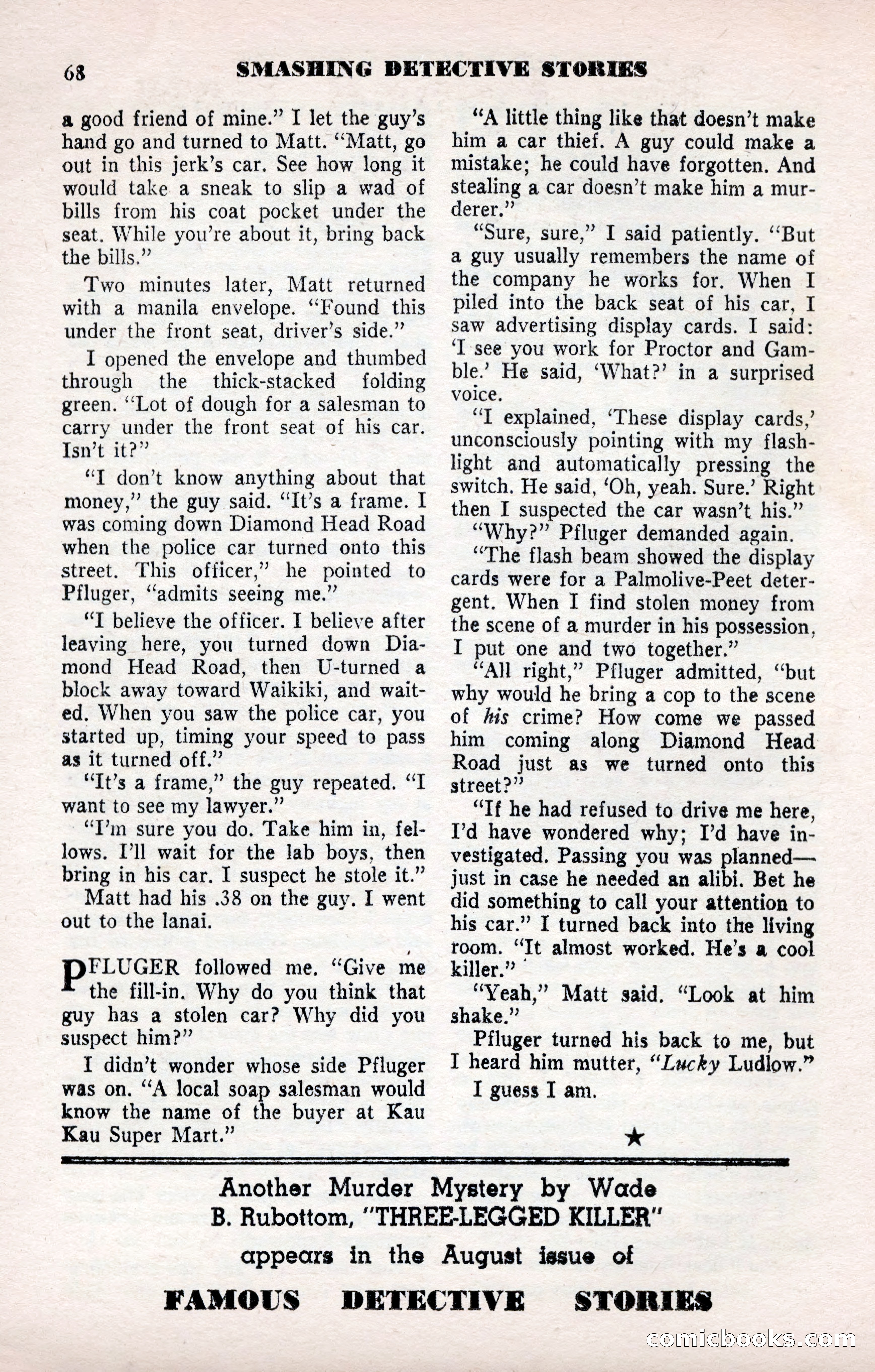 Smashing Detective Stories, September 1954 — page 68 of 100