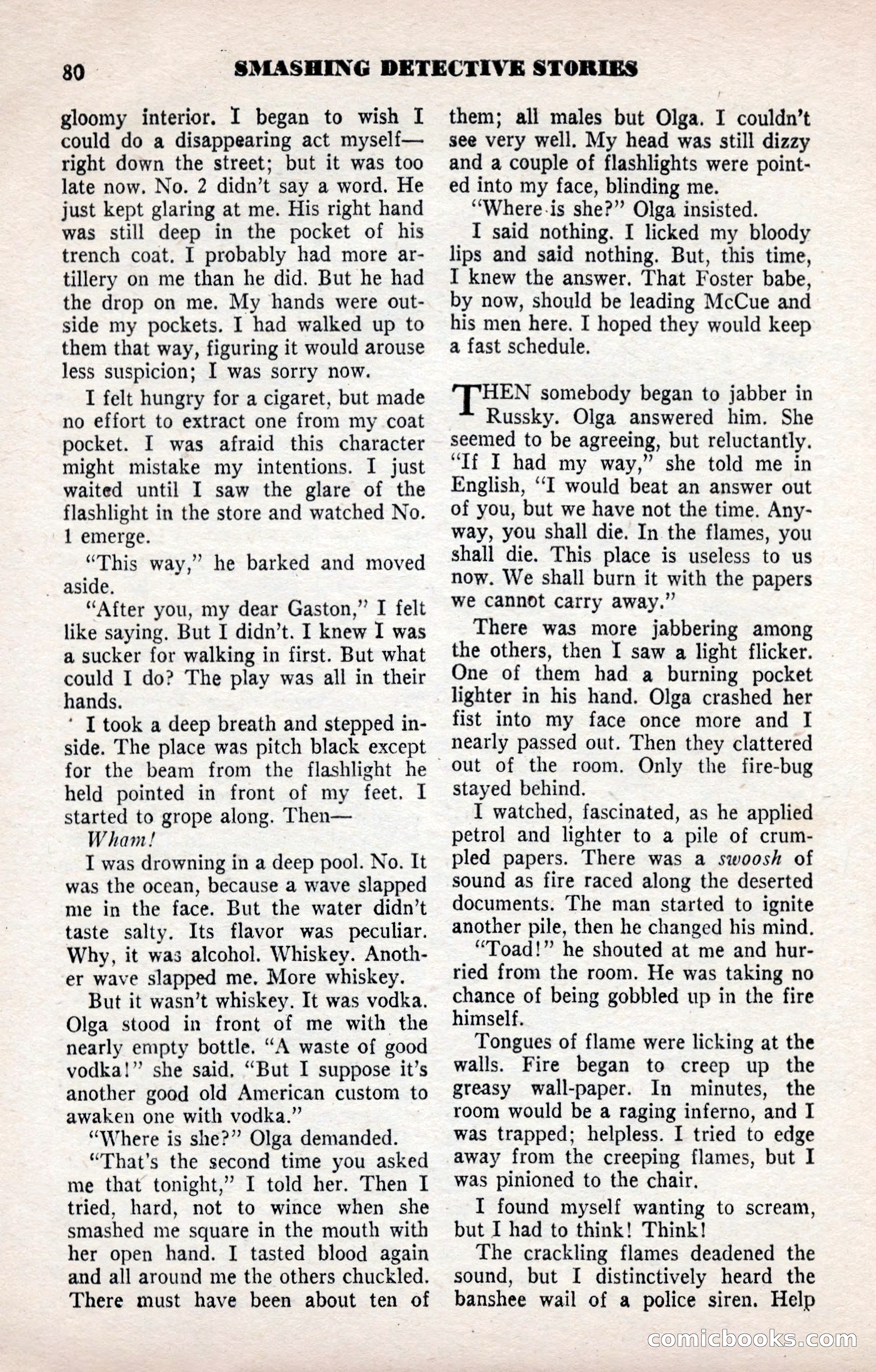 Smashing Detective Stories, September 1954 — page 80 of 100
