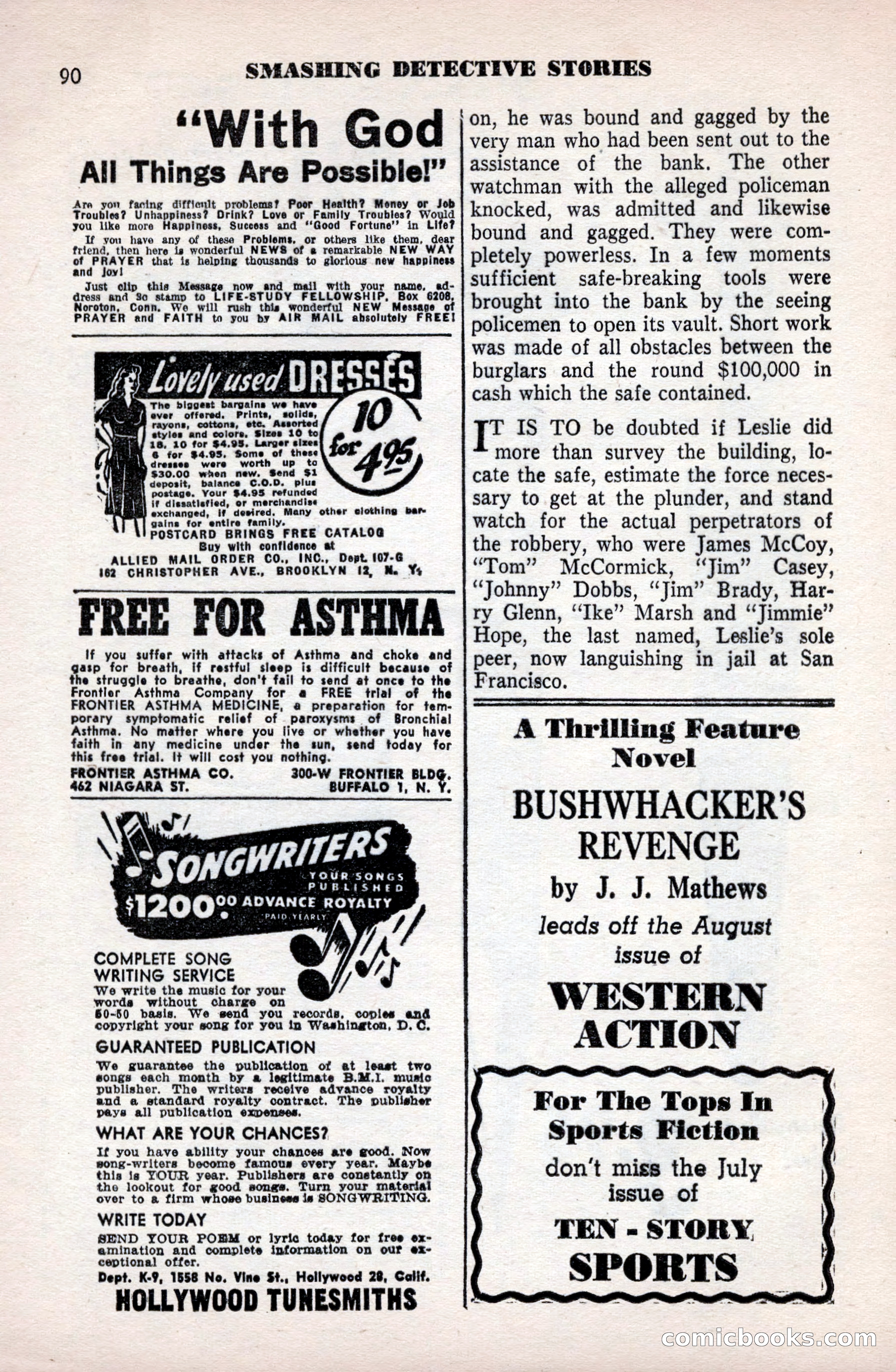 Smashing Detective Stories, September 1954 — page 90 of 100