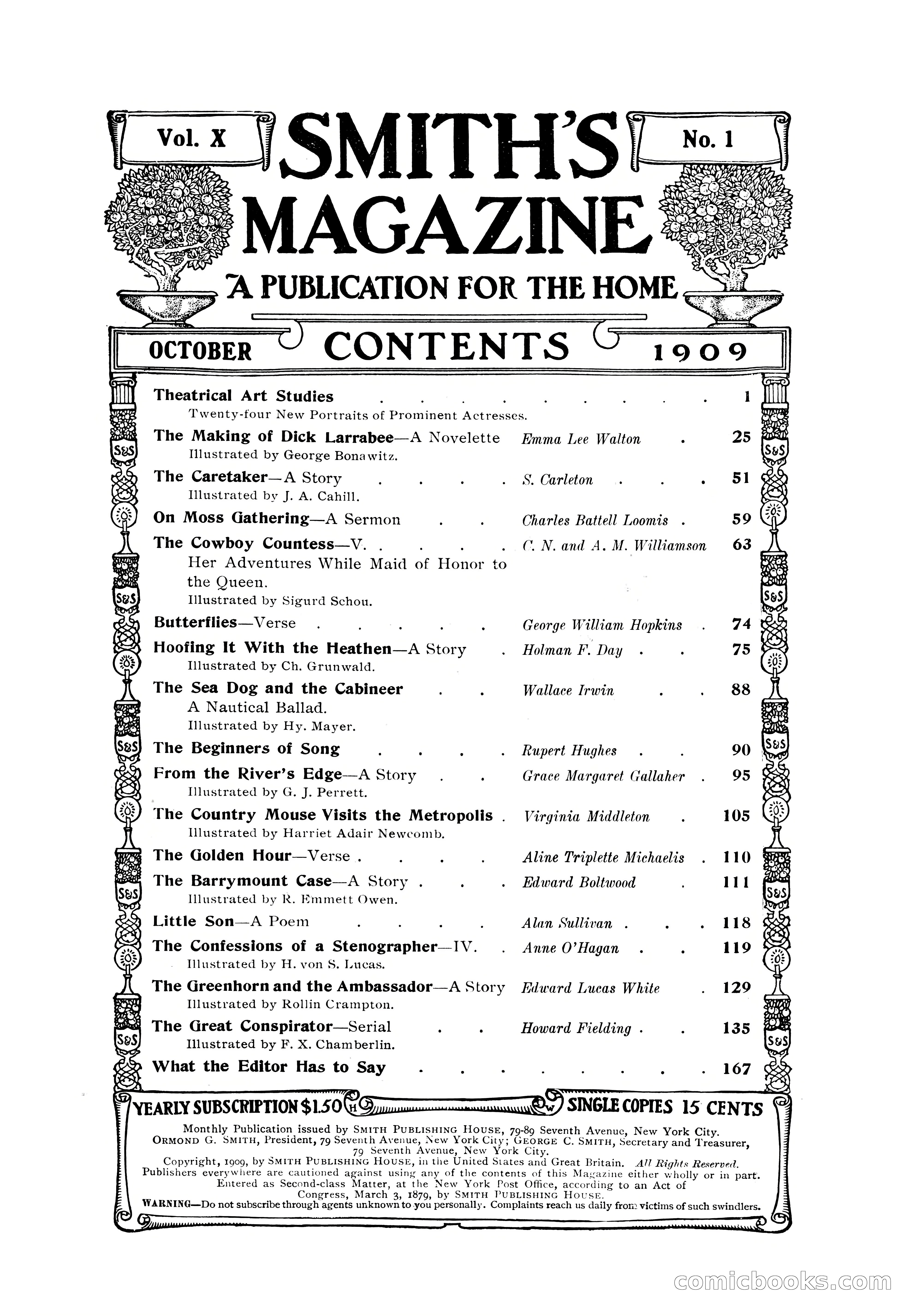 Smith's Magazine, October 1909 — page 5 of 200