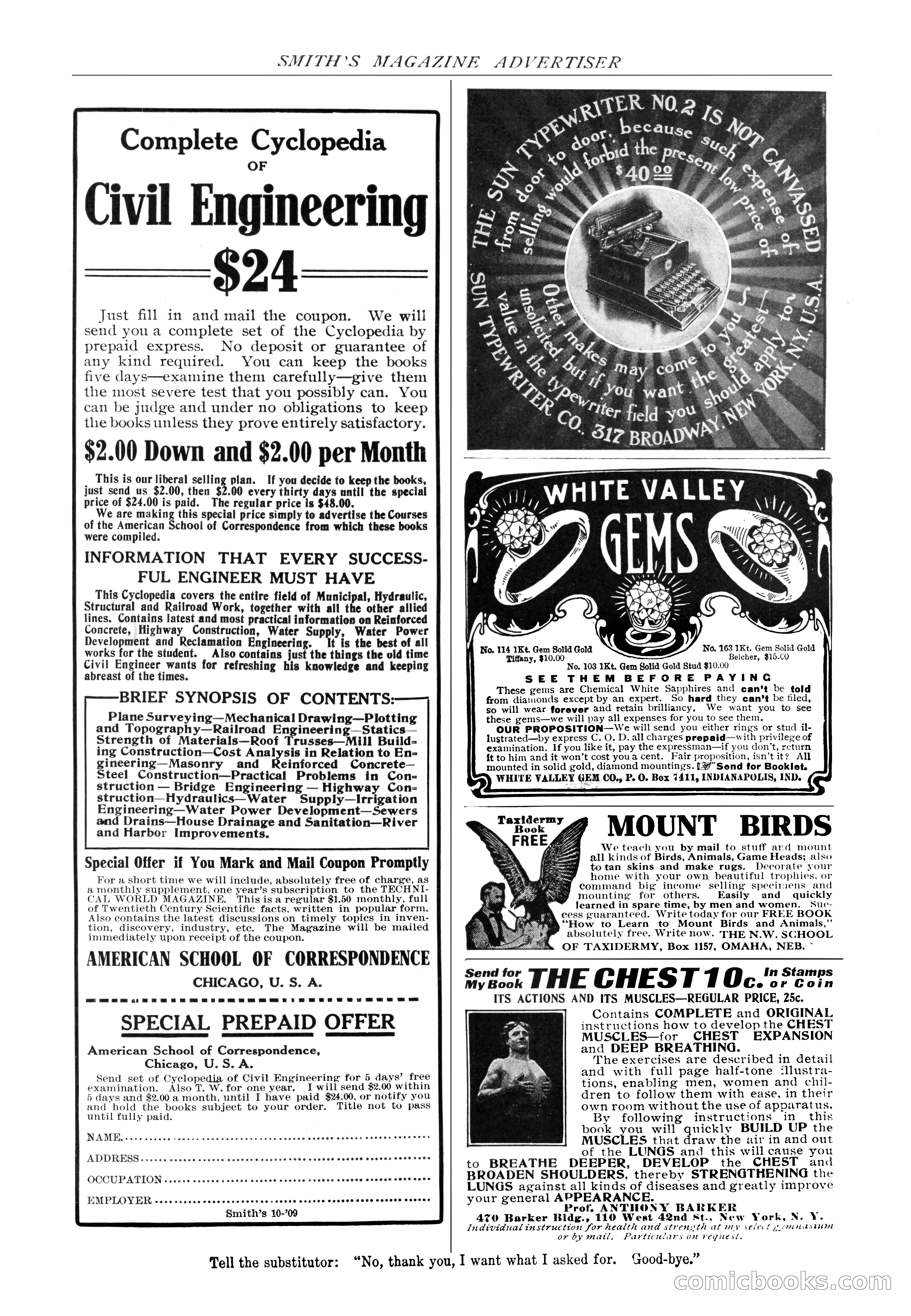 Smith's Magazine, October 1909 — page 190 of 200