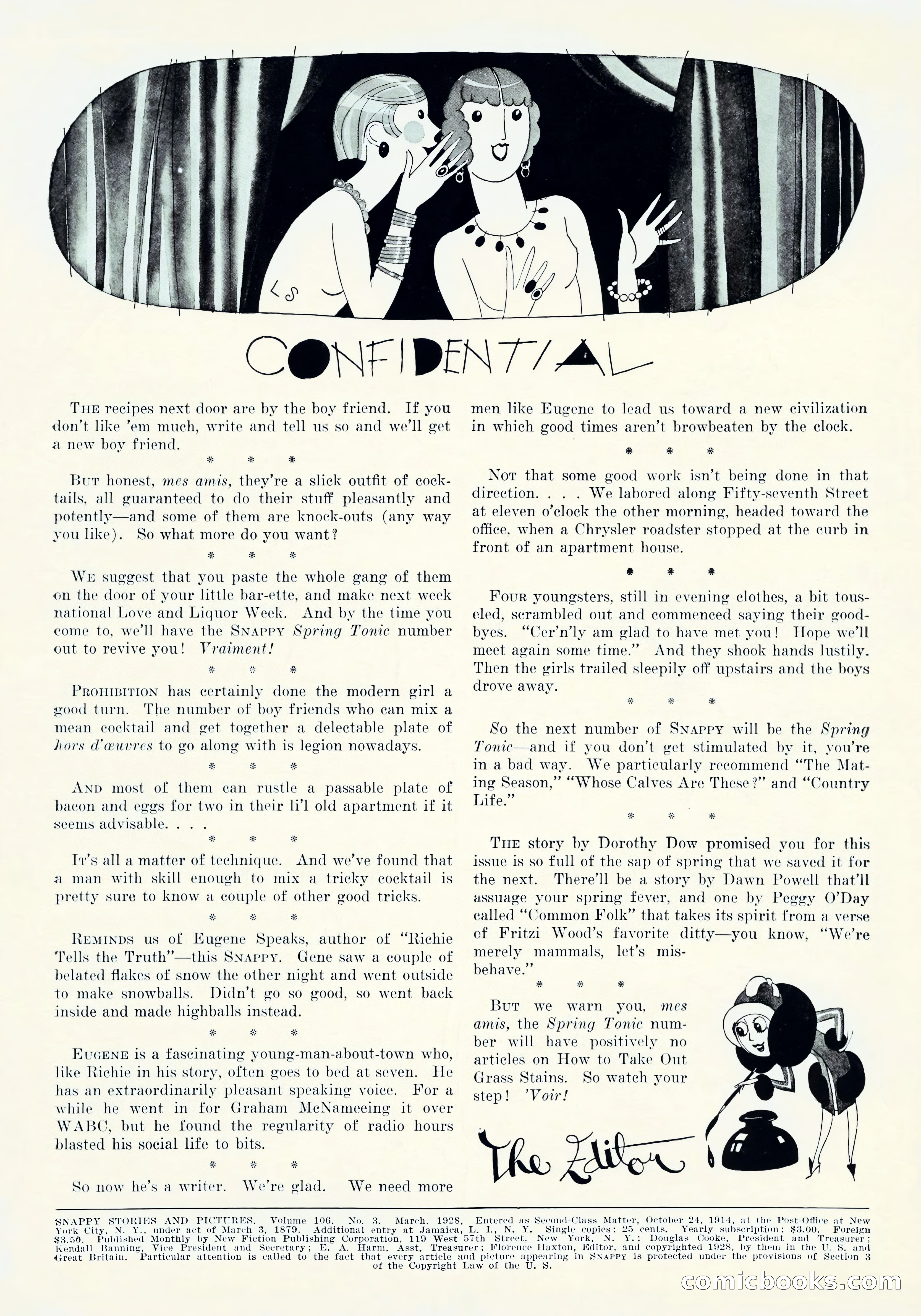 Snappy Stories and Pictures, Vol. 106, No. 3 — page 2 of 55