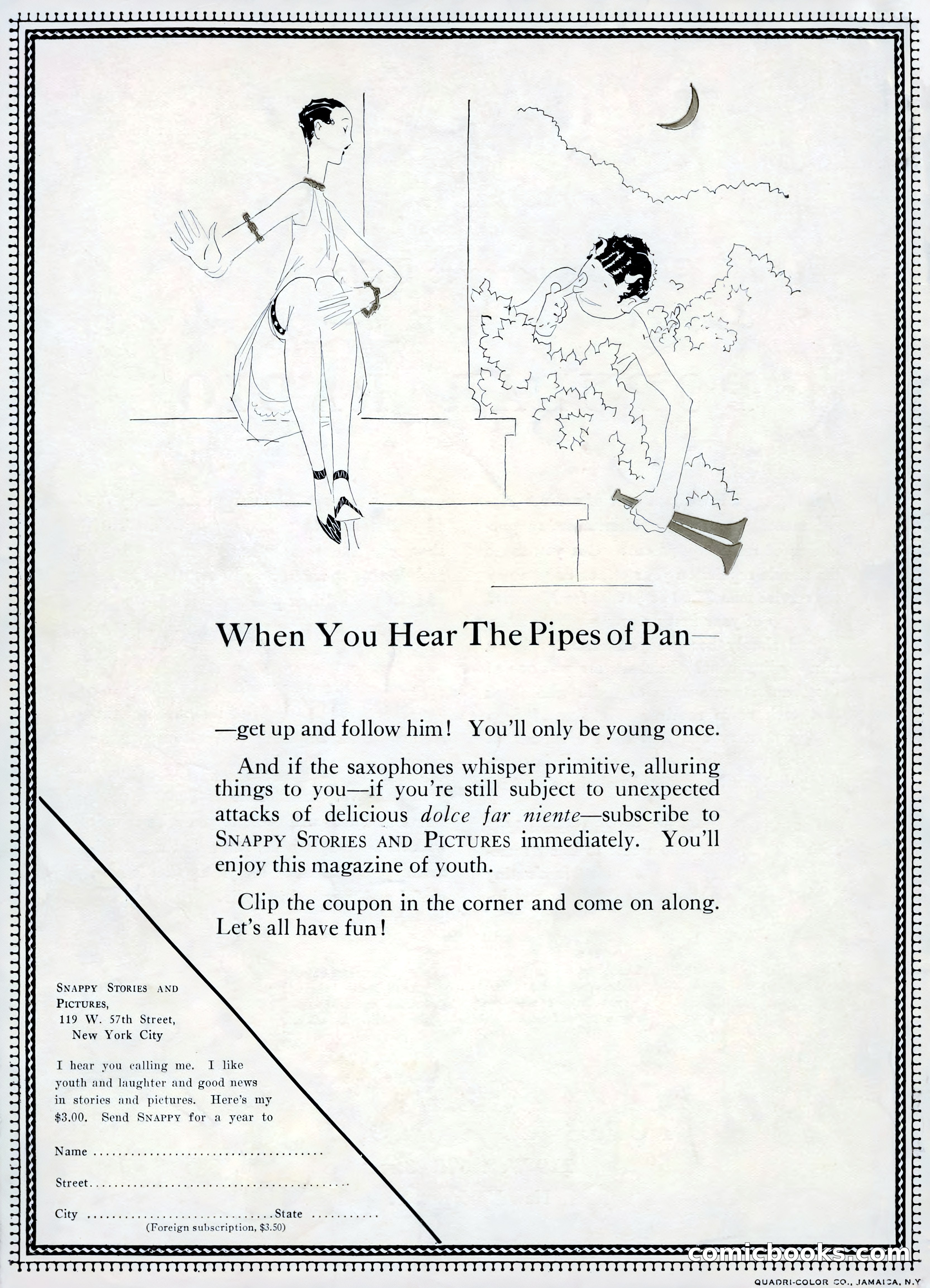 Snappy Stories and Pictures, Vol. 106, No. 3 — page 54 of 55