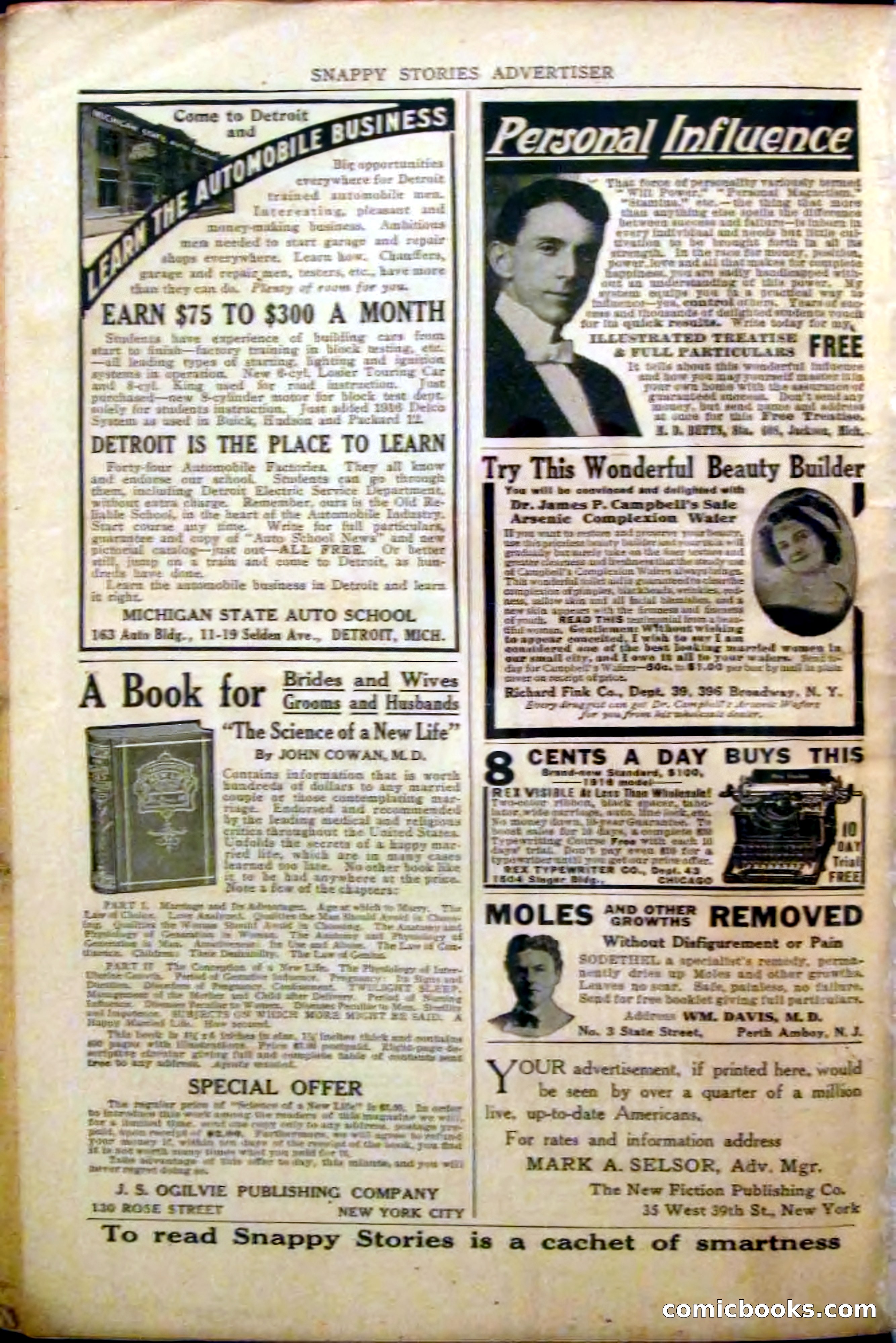 Snappy Stories, First March Number — page 144 of 148