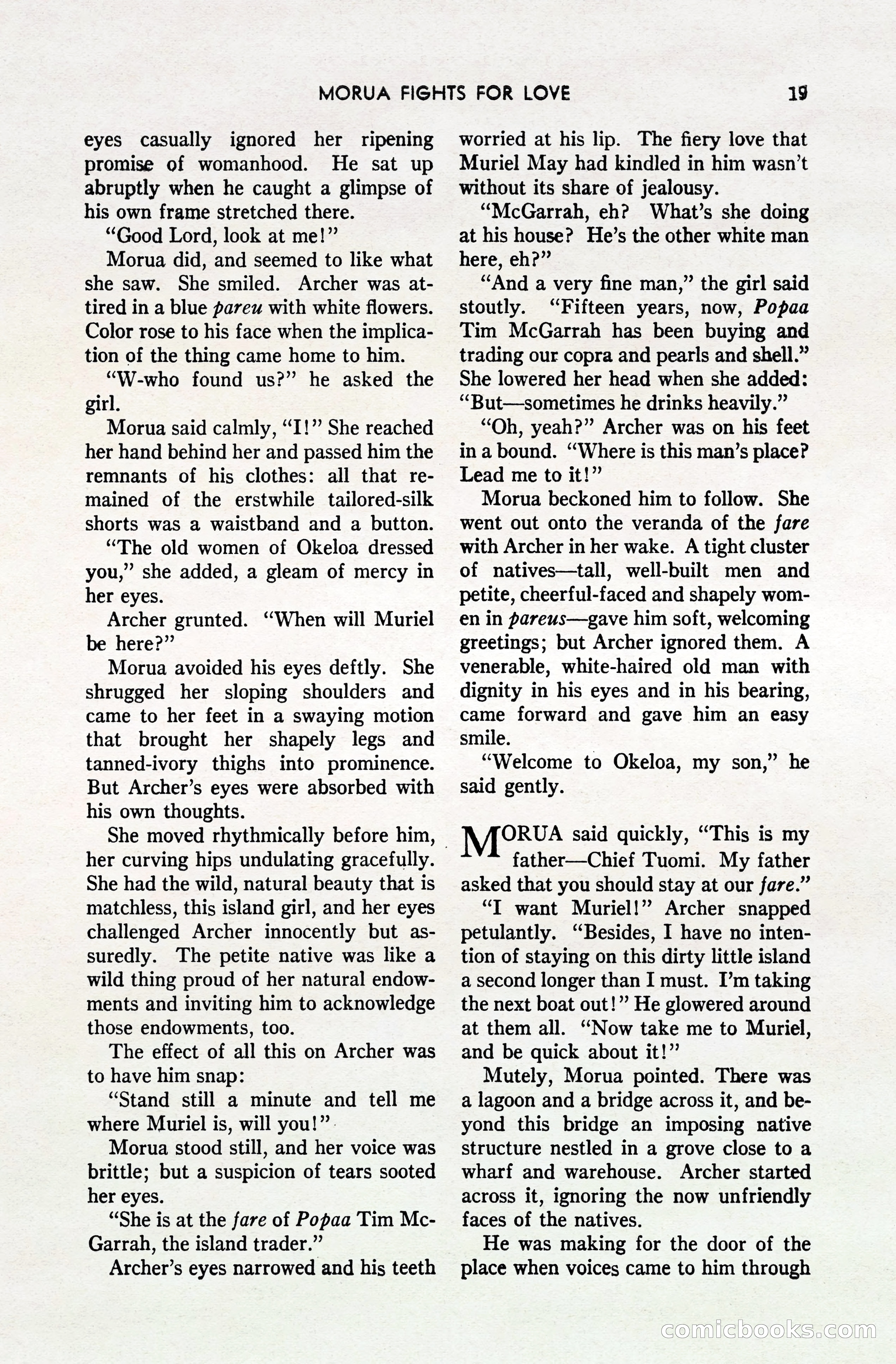 South Sea Stories, October 1940 — page 18 of 143