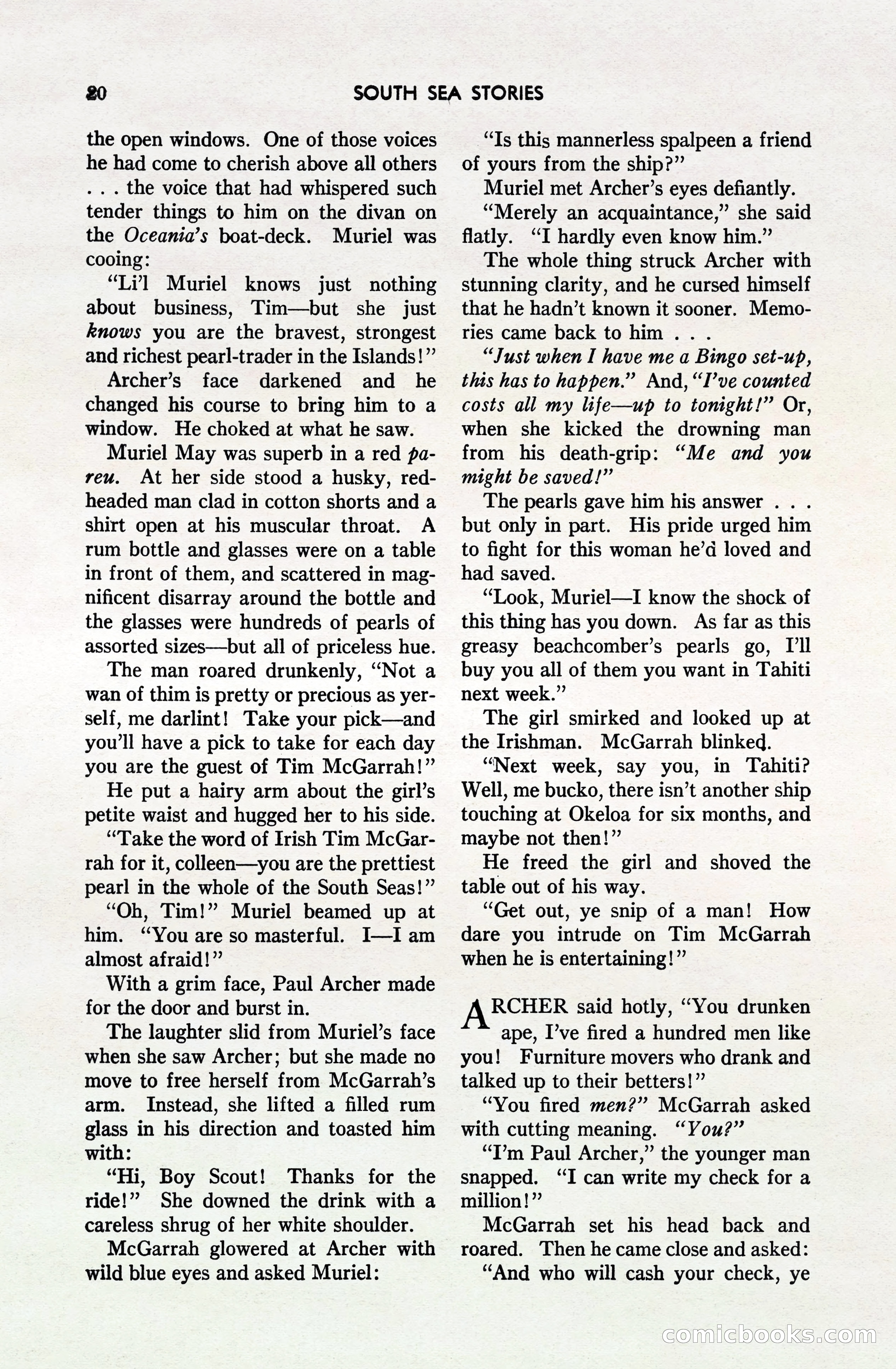 South Sea Stories, October 1940 — page 19 of 143