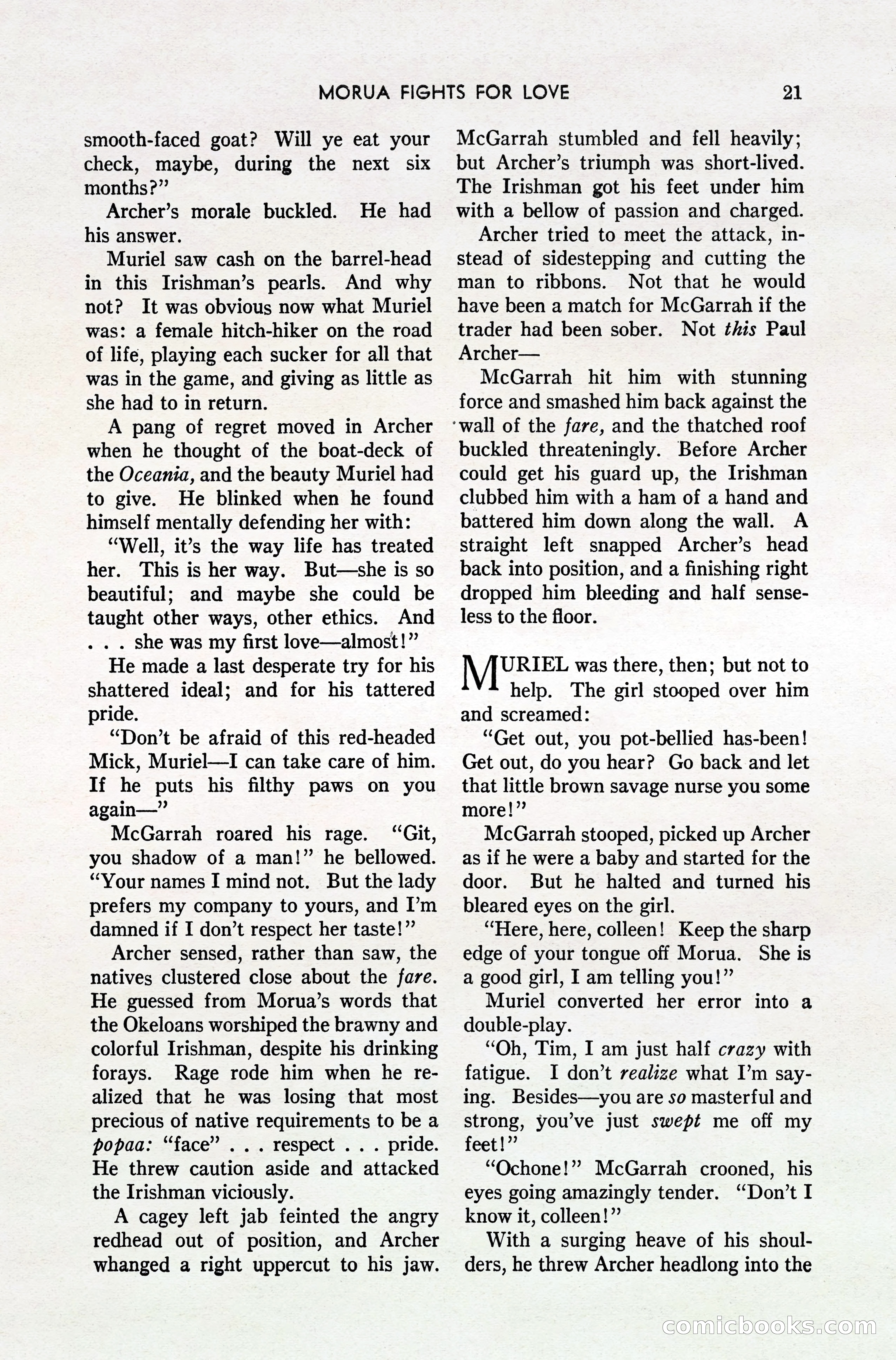 South Sea Stories, October 1940 — page 20 of 143