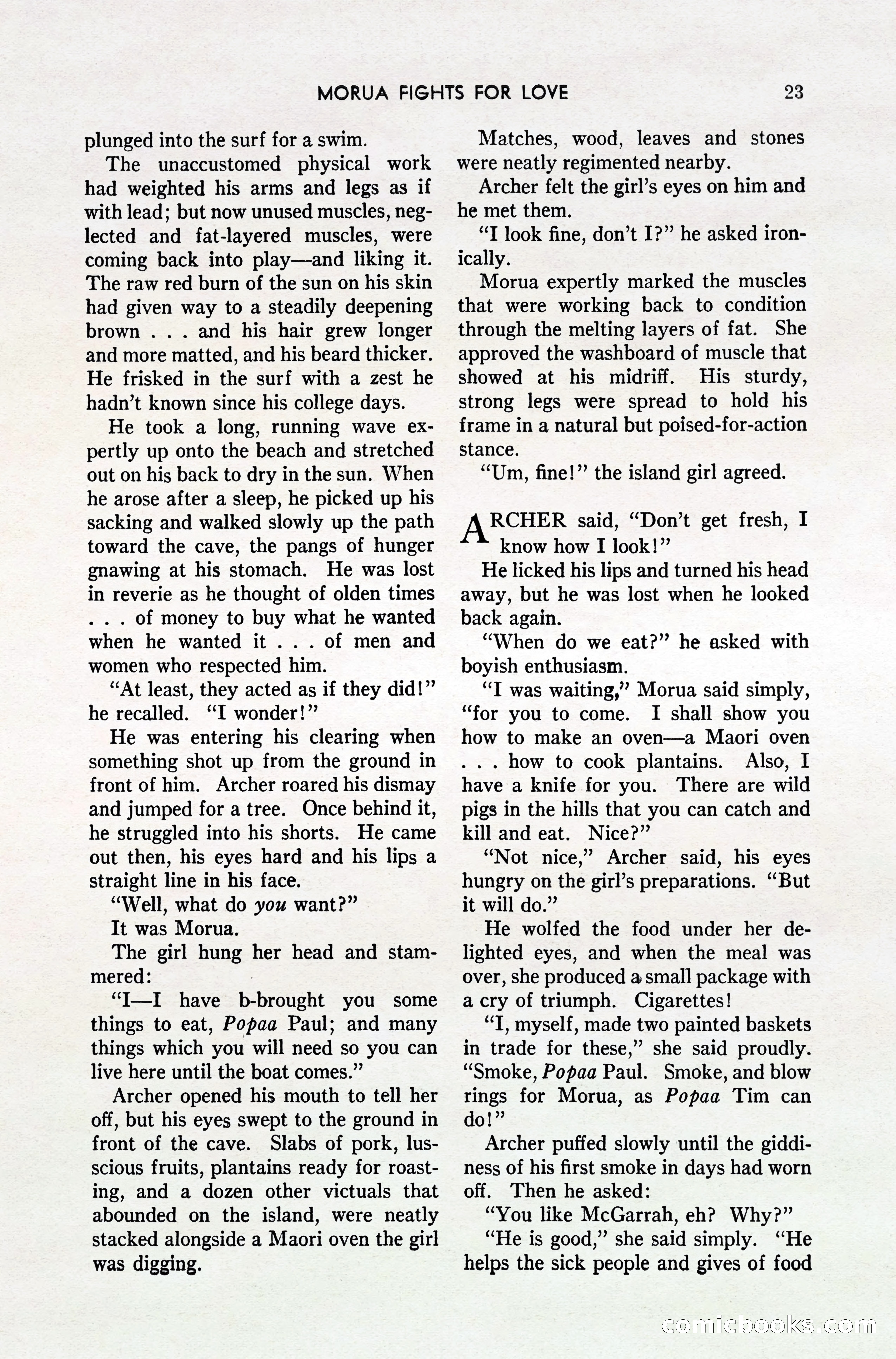 South Sea Stories, October 1940 — page 22 of 143