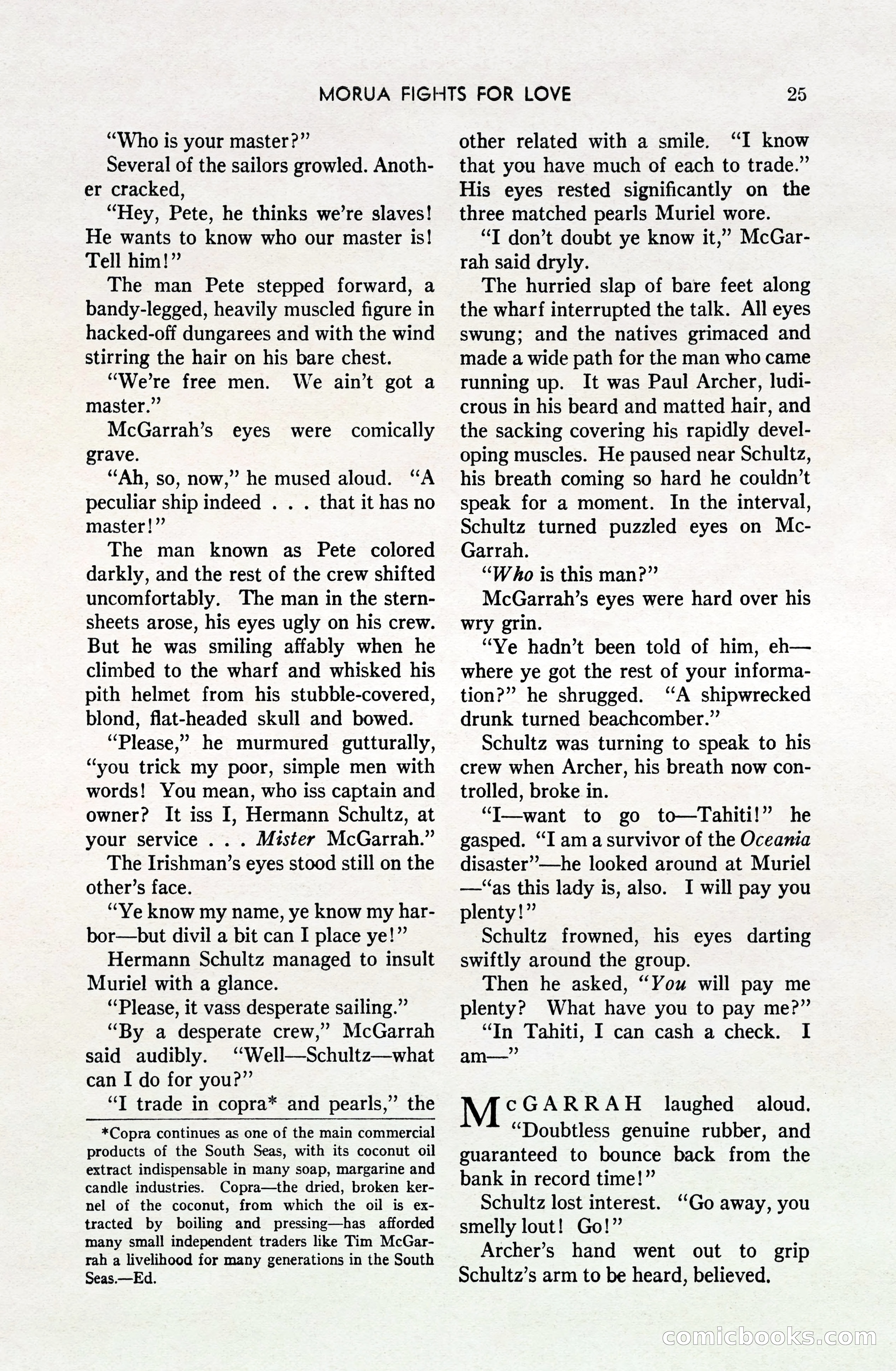 South Sea Stories, October 1940 — page 24 of 143