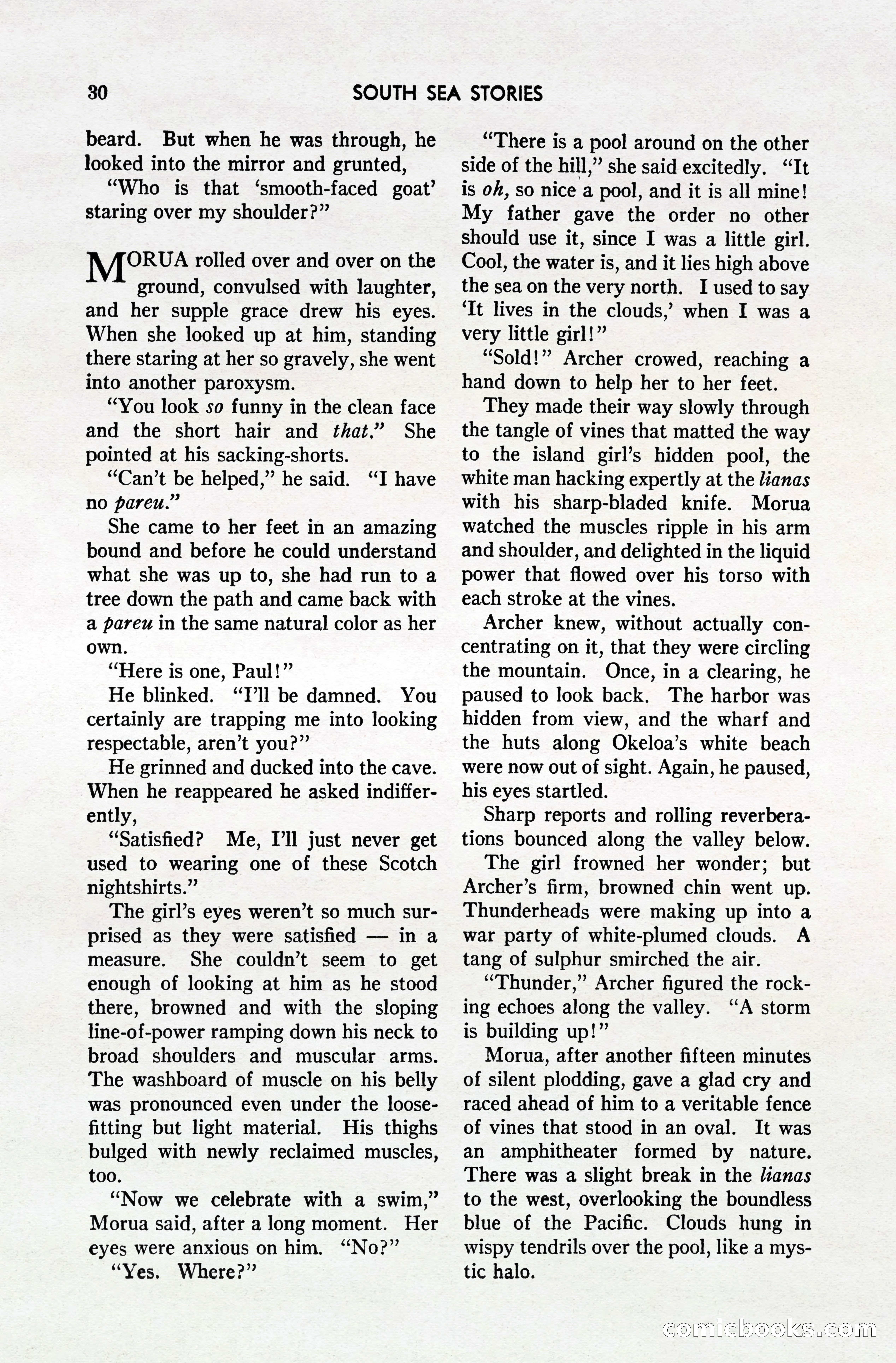 South Sea Stories, October 1940 — page 29 of 143