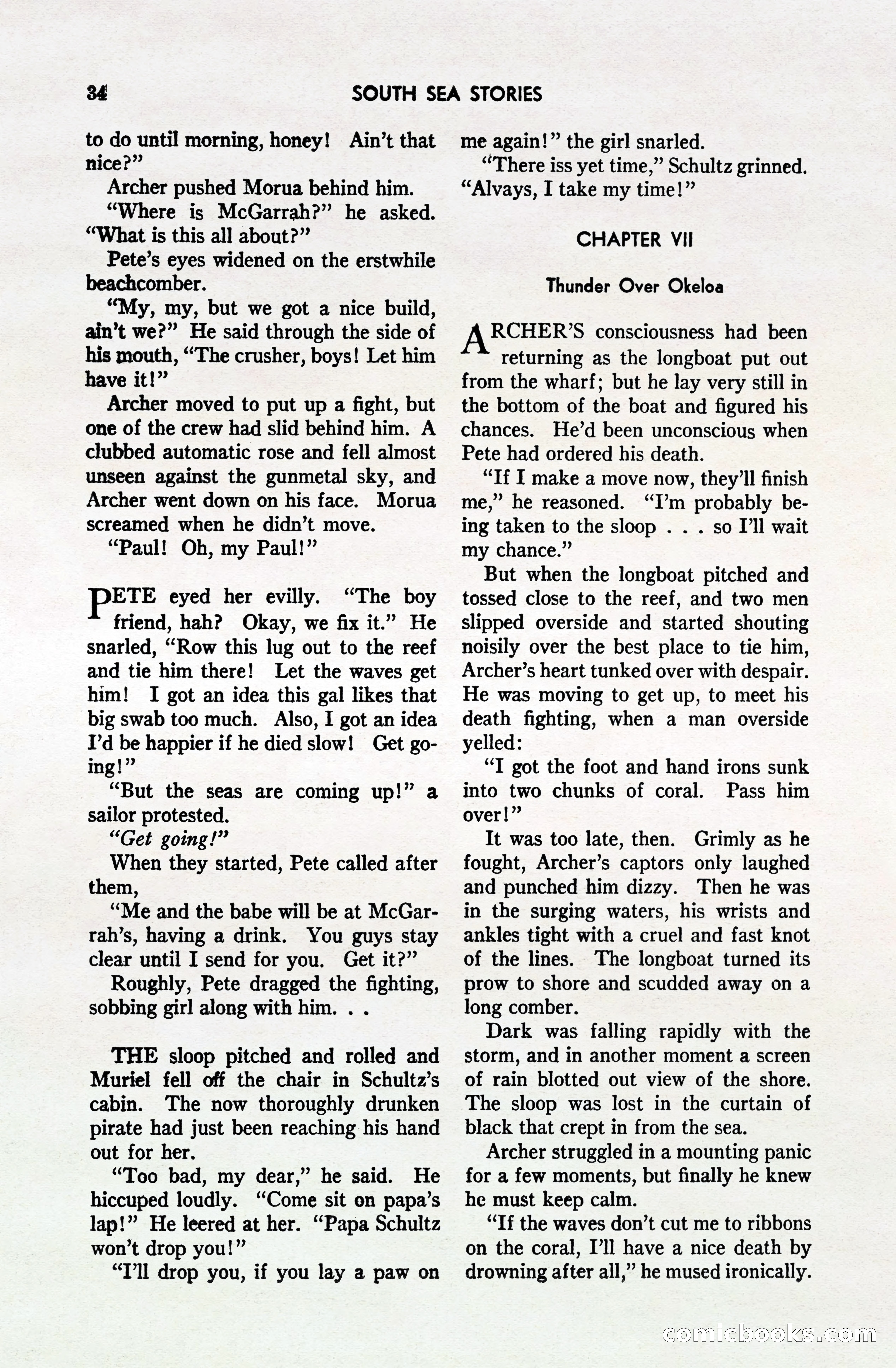 South Sea Stories, October 1940 — page 33 of 143