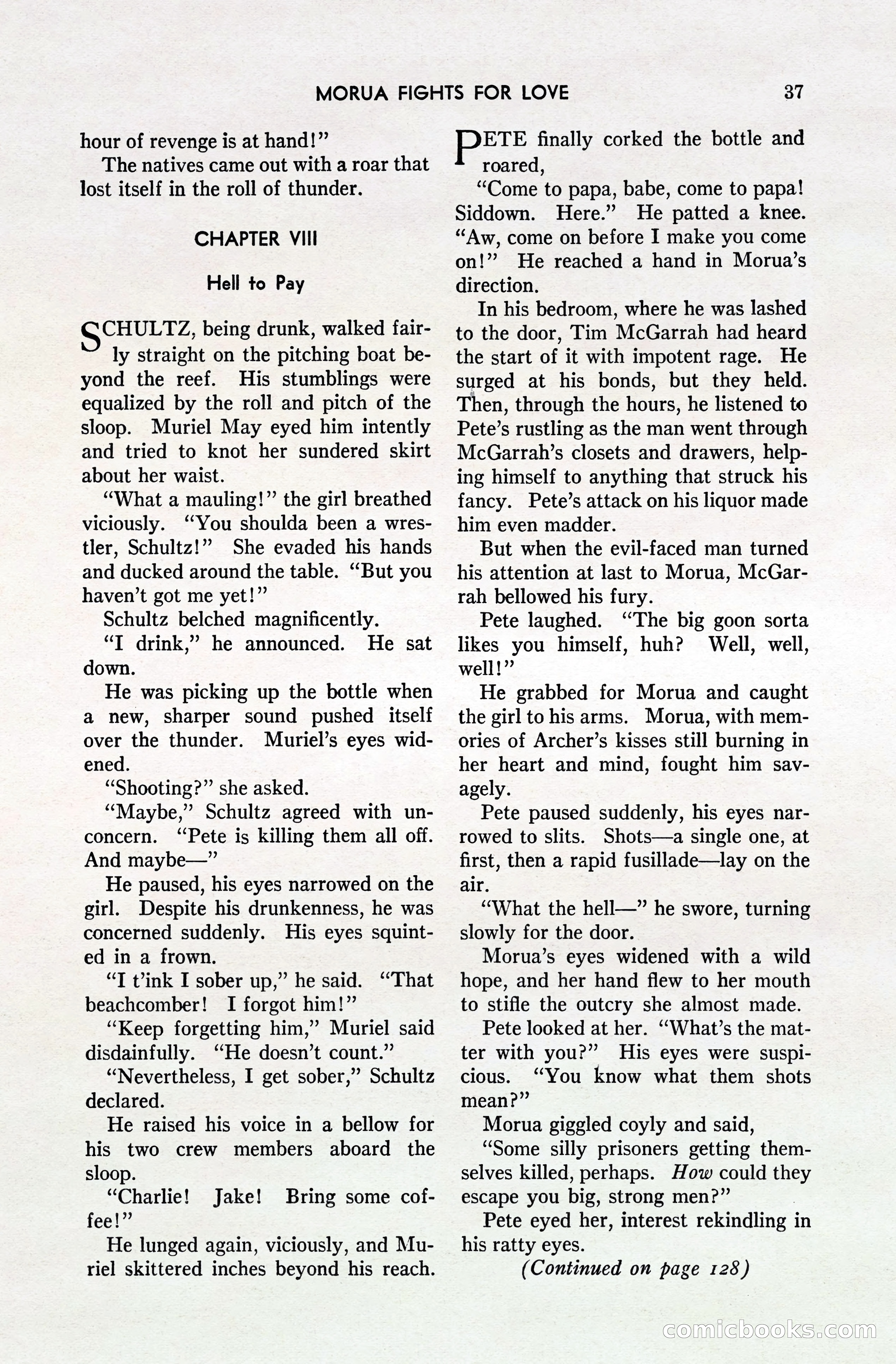 South Sea Stories, October 1940 — page 36 of 143