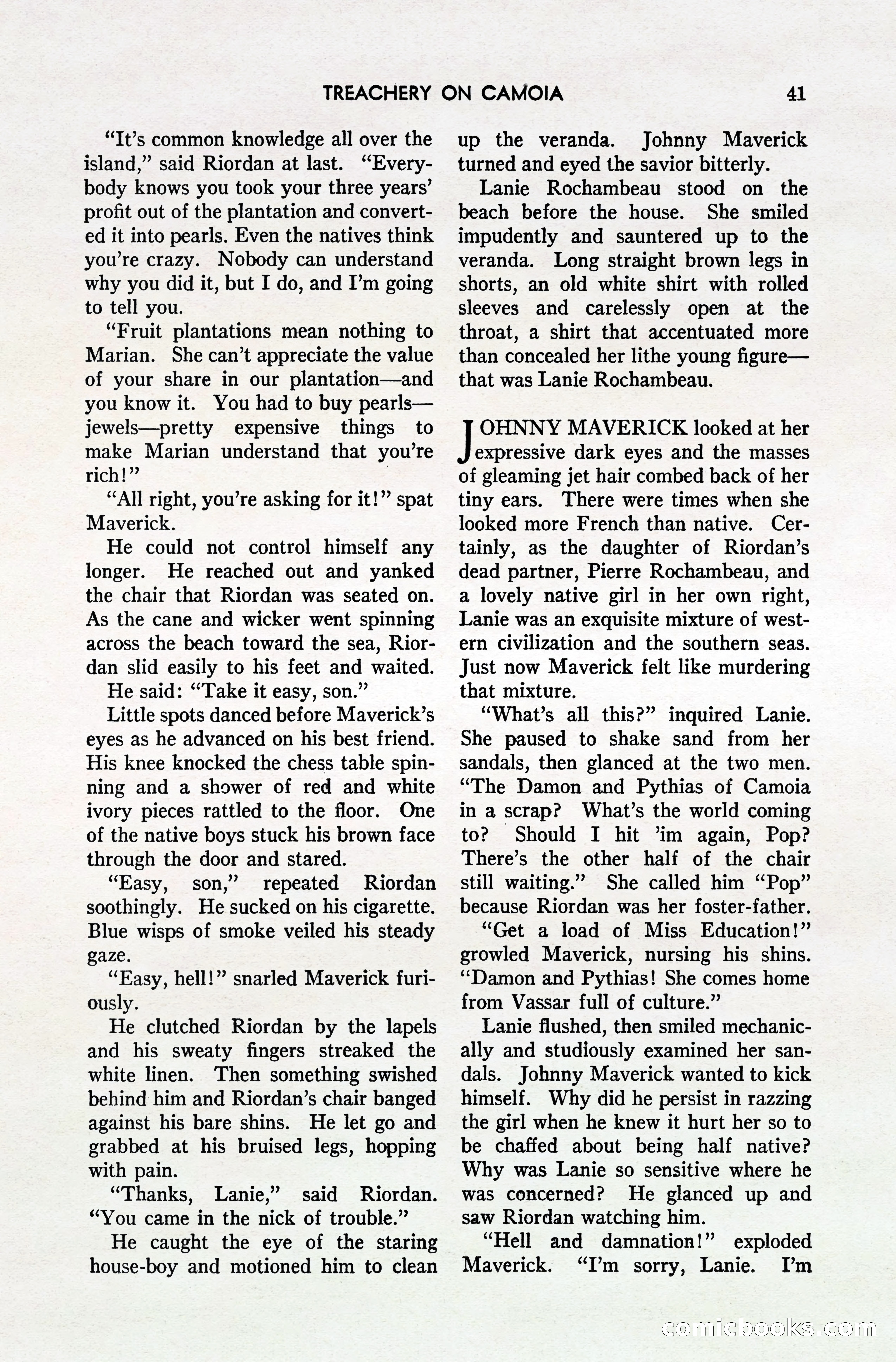 South Sea Stories, October 1940 — page 39 of 143