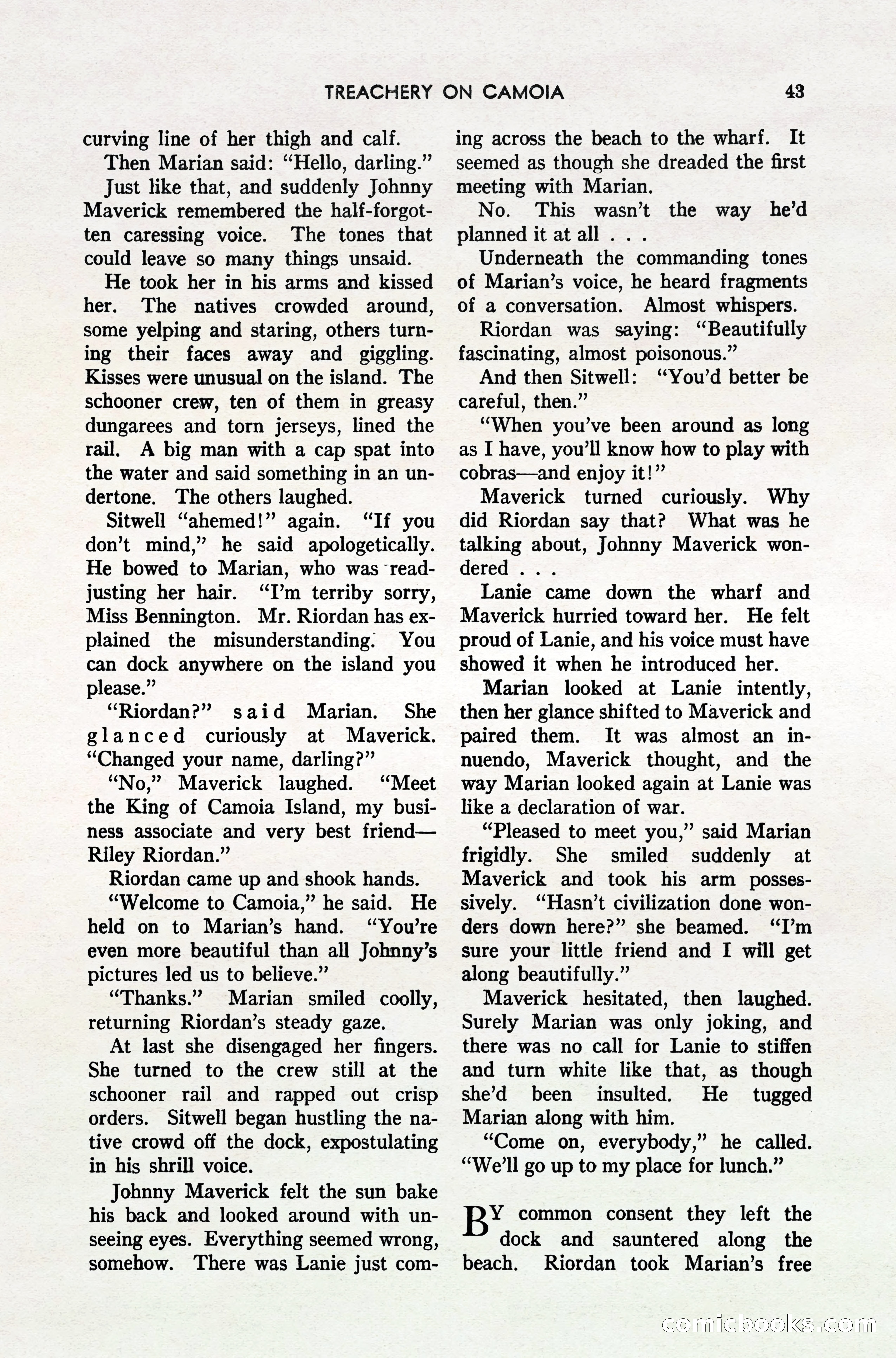 South Sea Stories, October 1940 — page 41 of 143