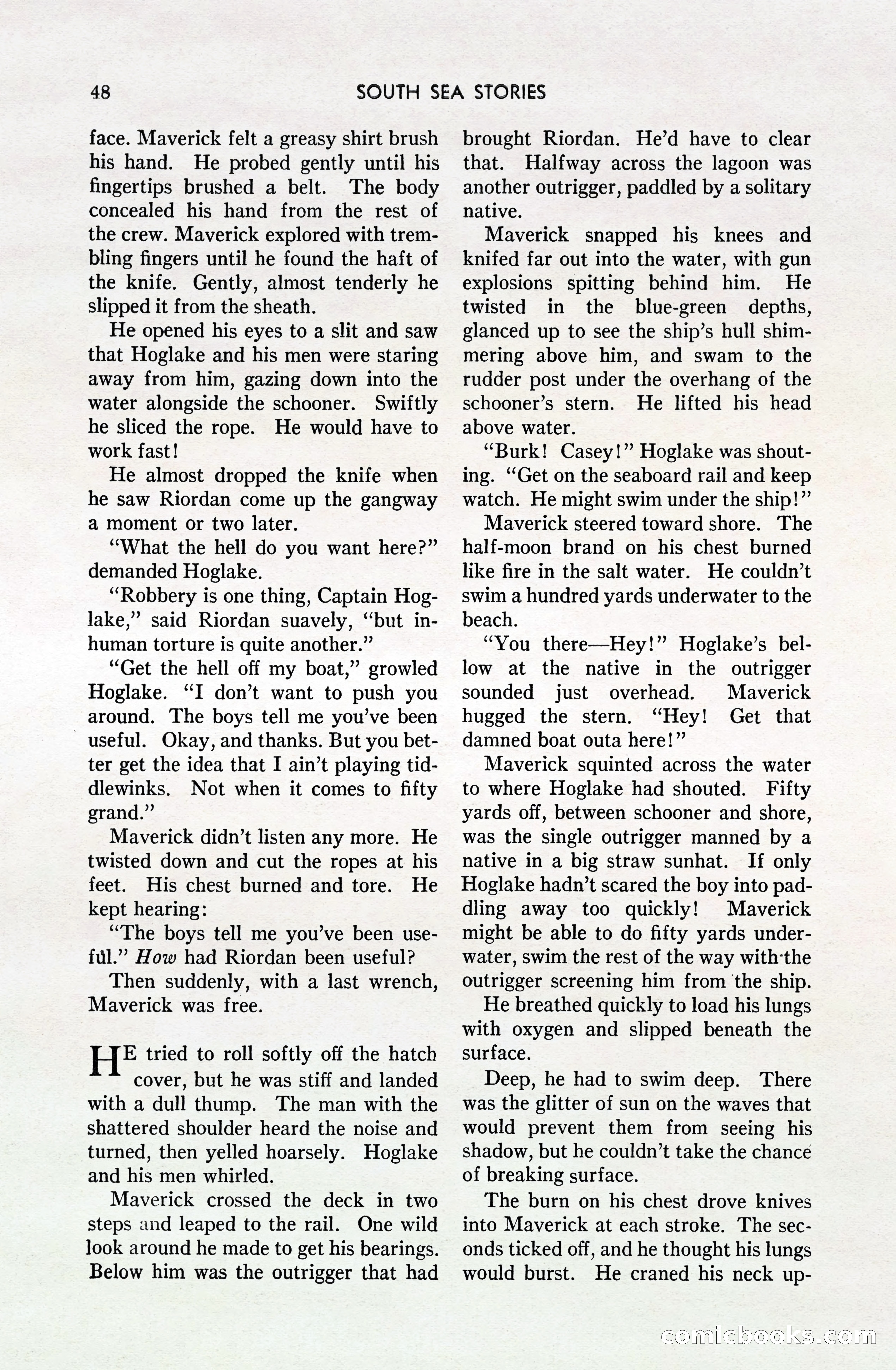 South Sea Stories, October 1940 — page 46 of 143